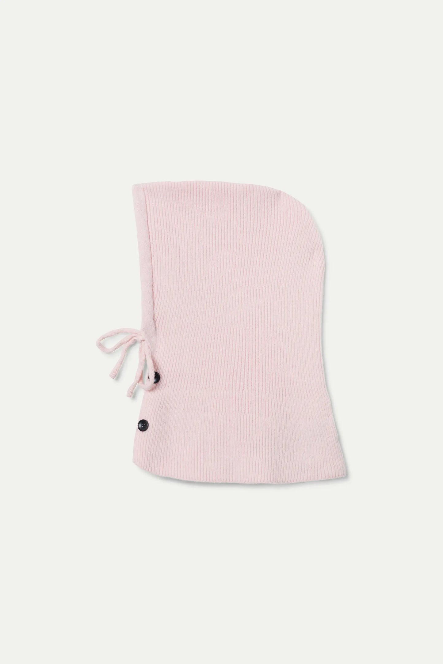 Pink knit balaclava