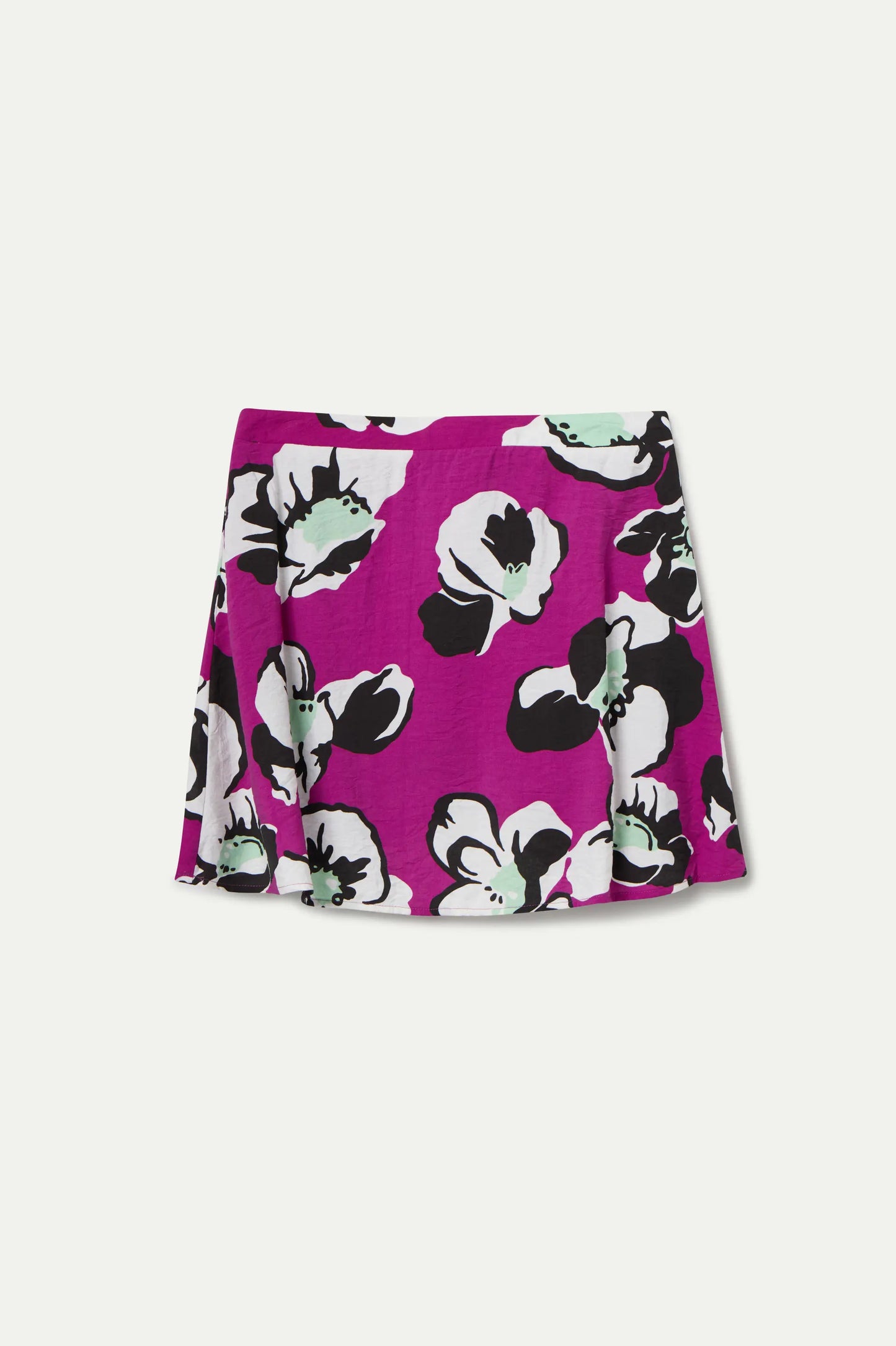 Gonna corta con stampa Vivid Viola