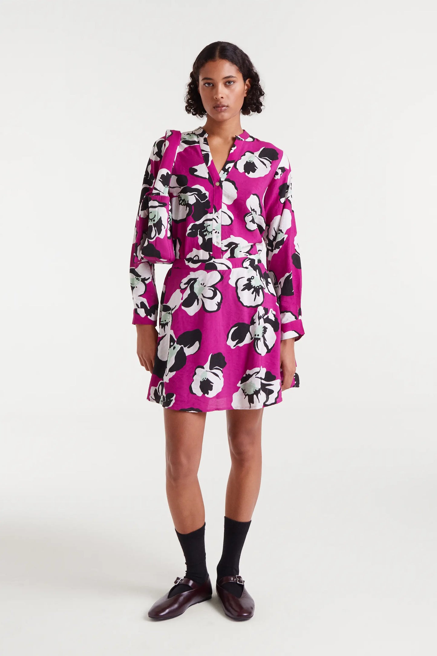 Vivid Viola Print Shirt