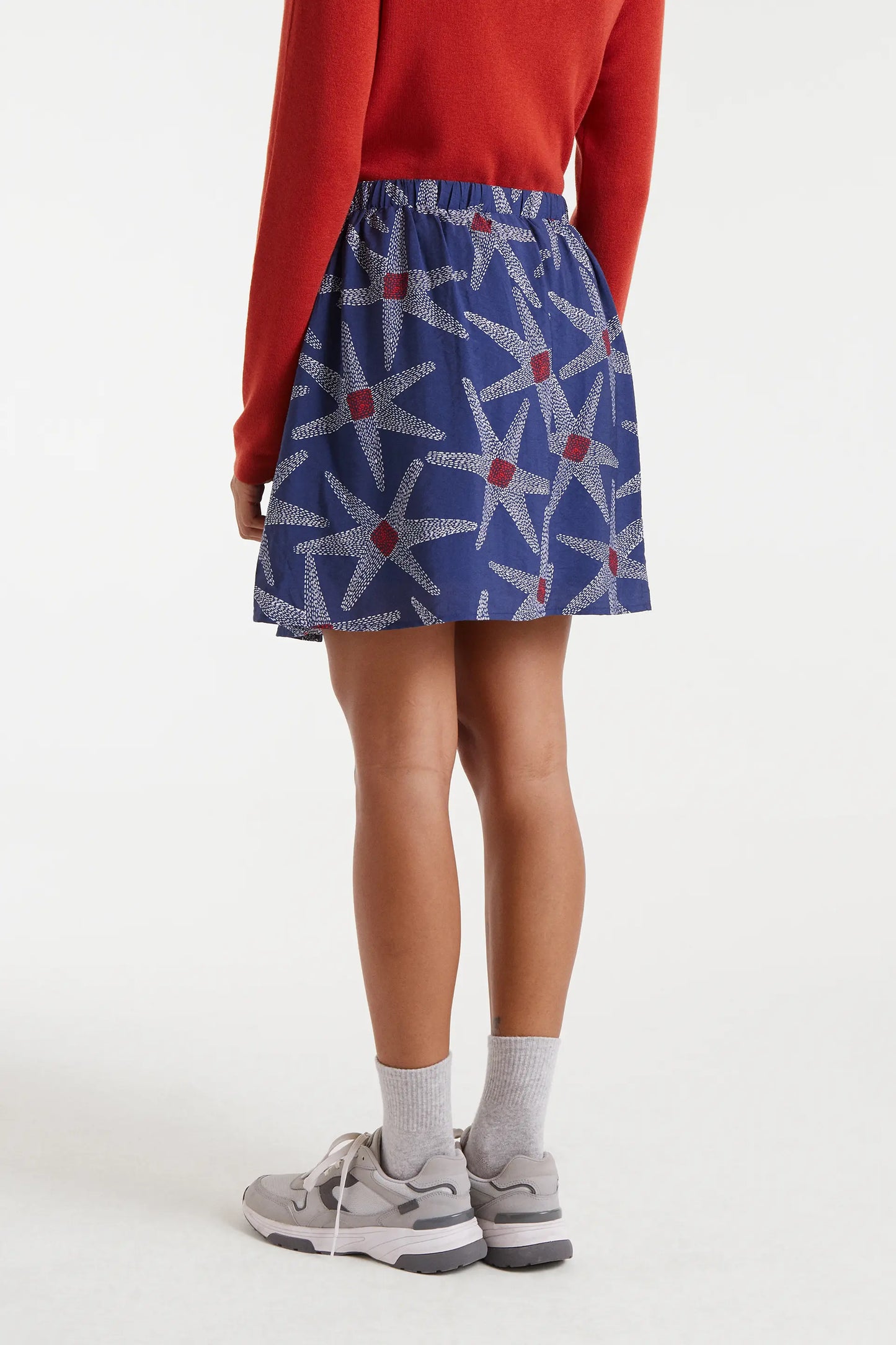 Gonna corta con stampa Starship