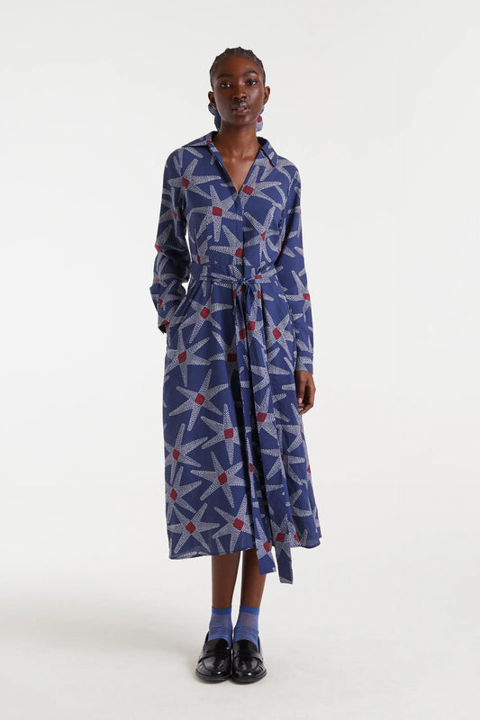 Vestido midi con estampado Starships