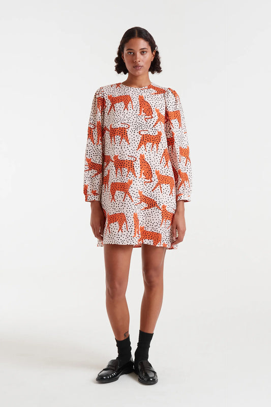 Abito corto con stampa Tano