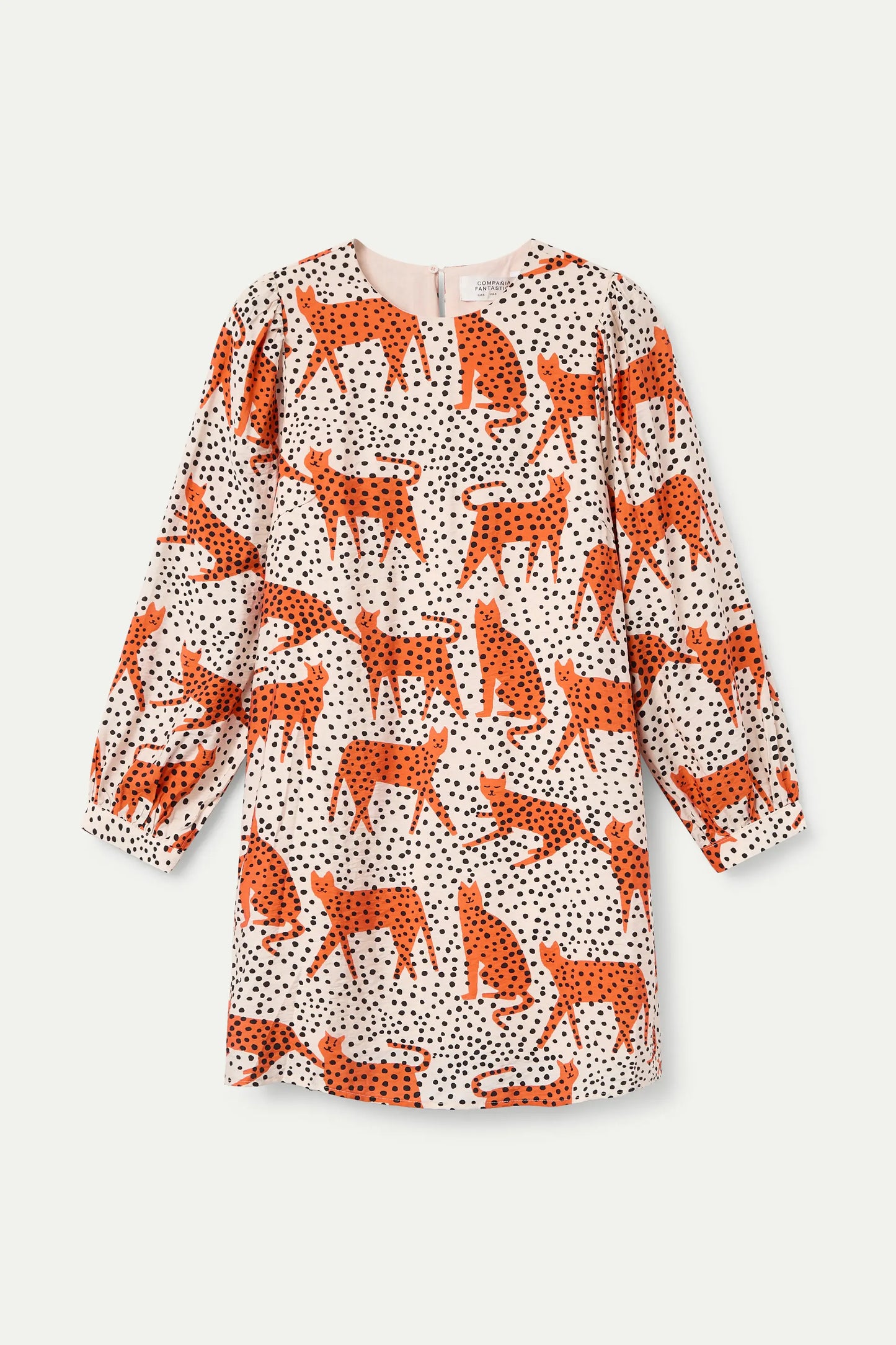 Abito corto con stampa Tano