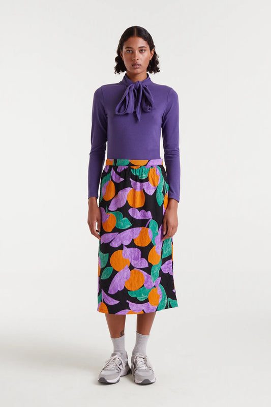 Camiseta lazada manga larga morada