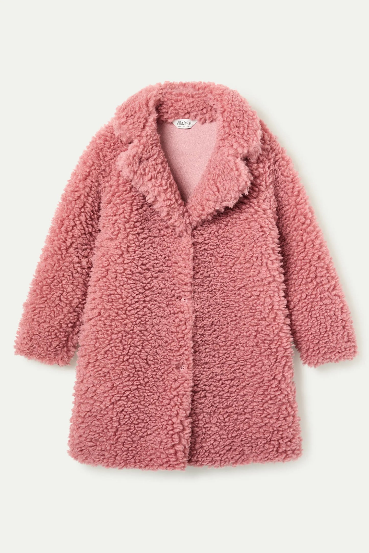 Cappotto di pelle di pecora rosa