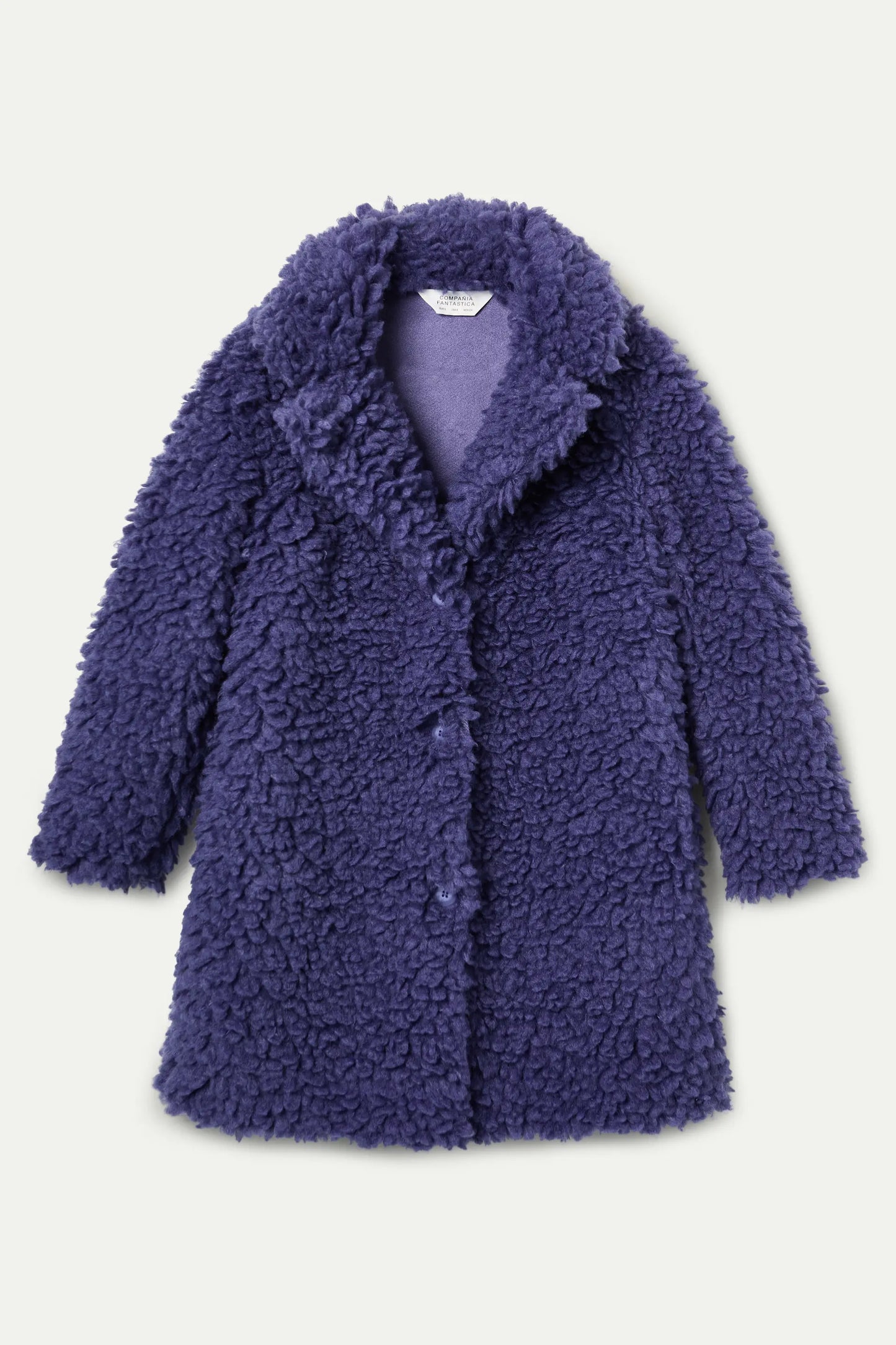 Purple sheepskin coat