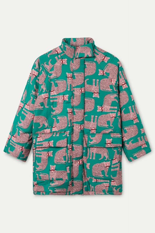 Abrigo con estampado Onca