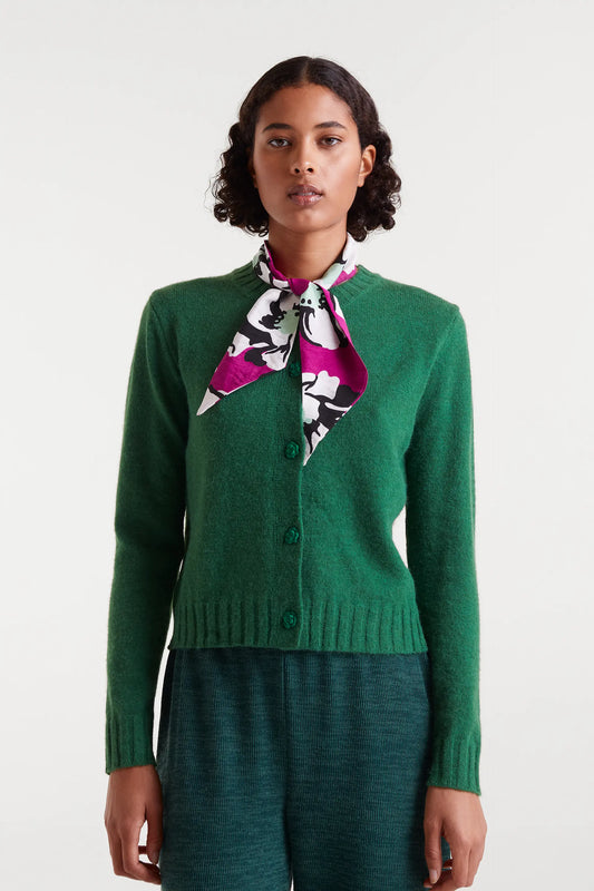 Pañuelo crepé ligero con estampado Vivid Viola