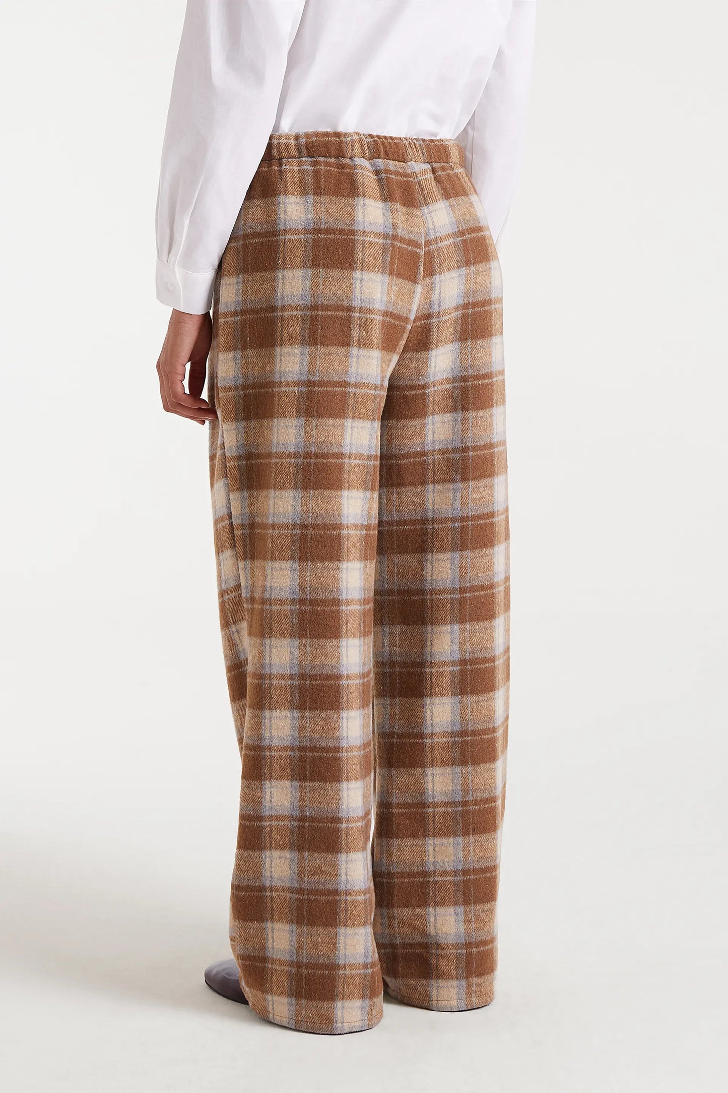 Pantalón con estampado Beige Checks