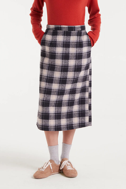 Falda con estampado Black Checks