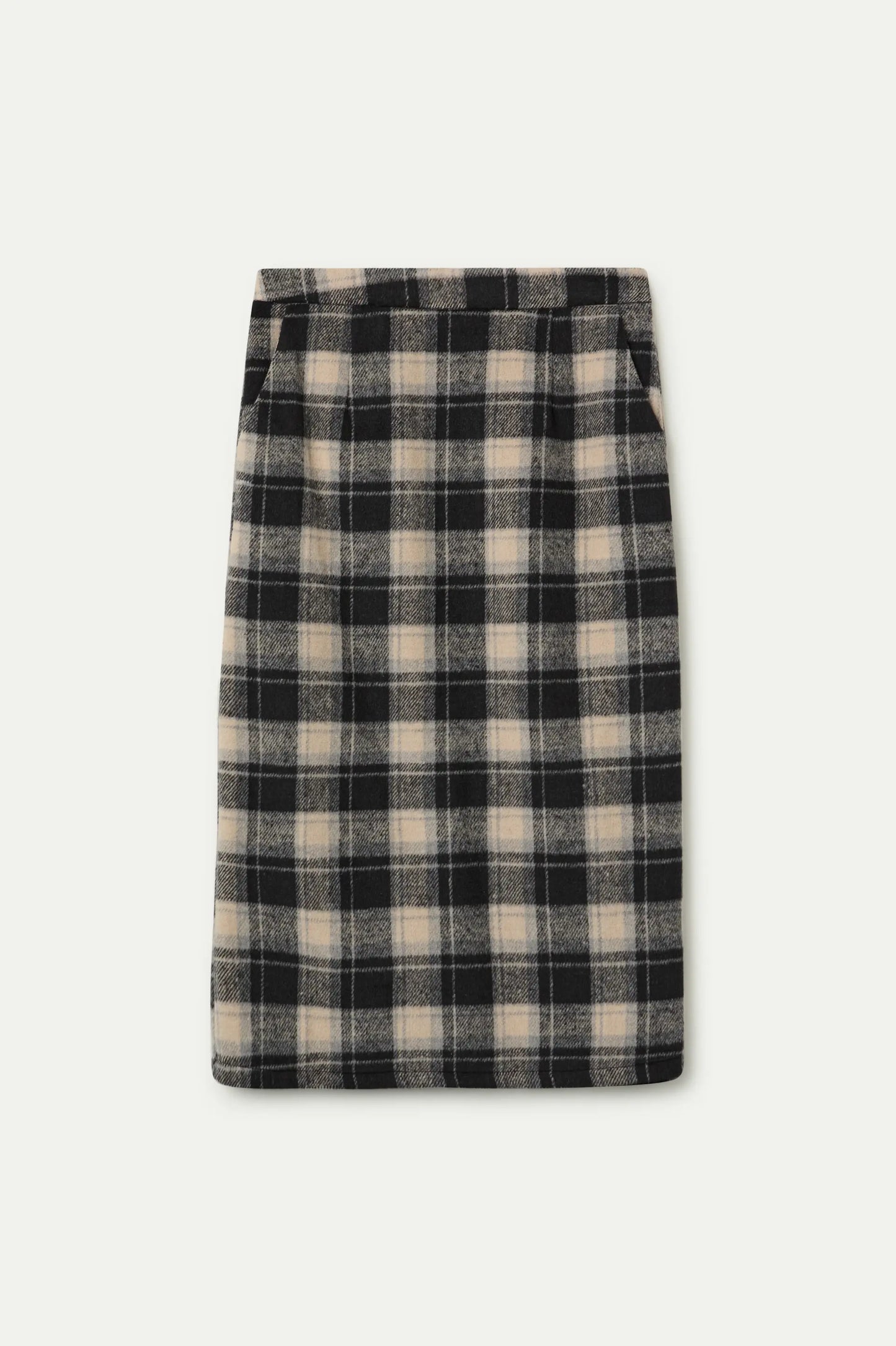 Falda con estampado Black Checks