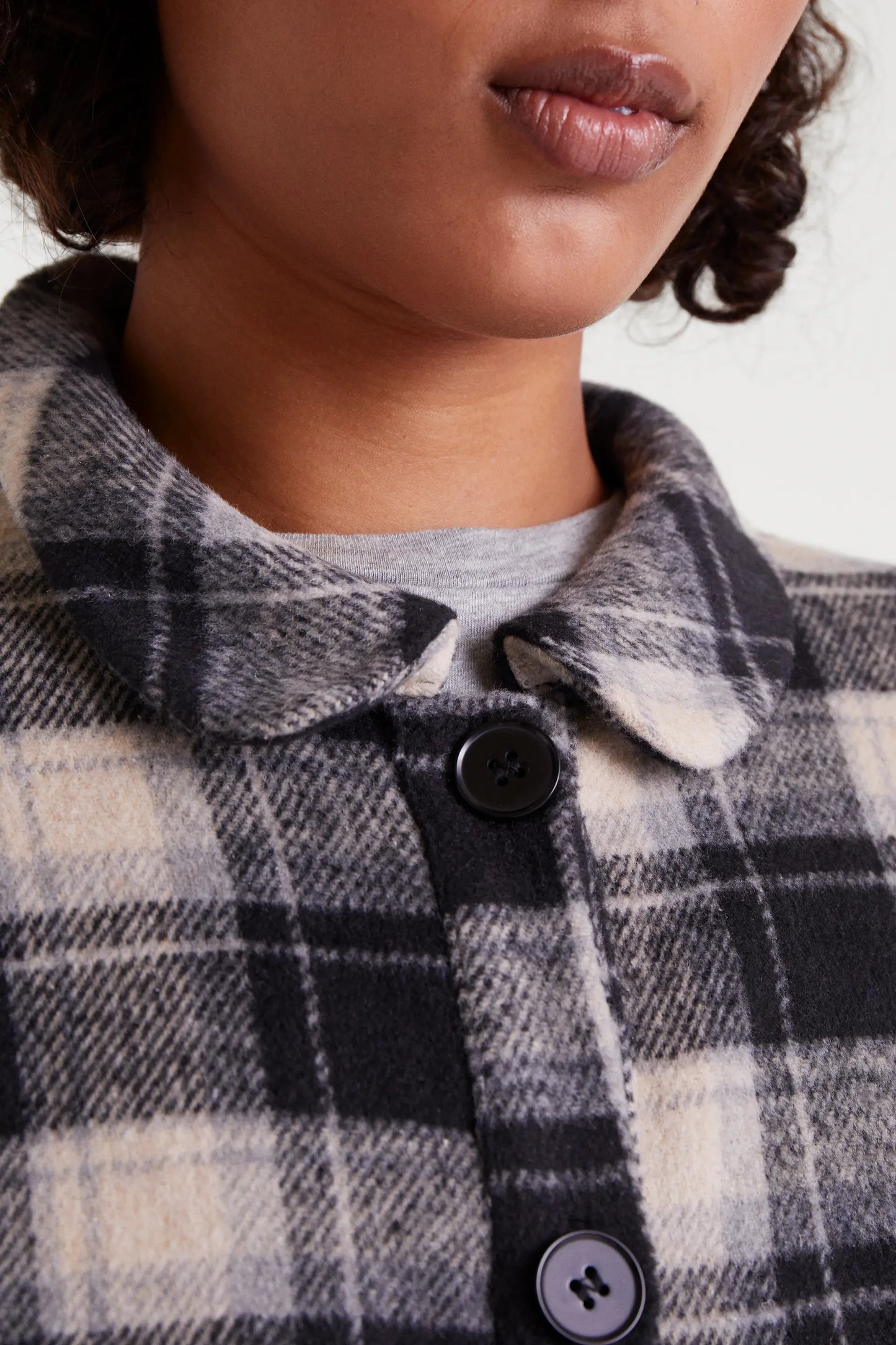 Camisa con estampado Black Checks