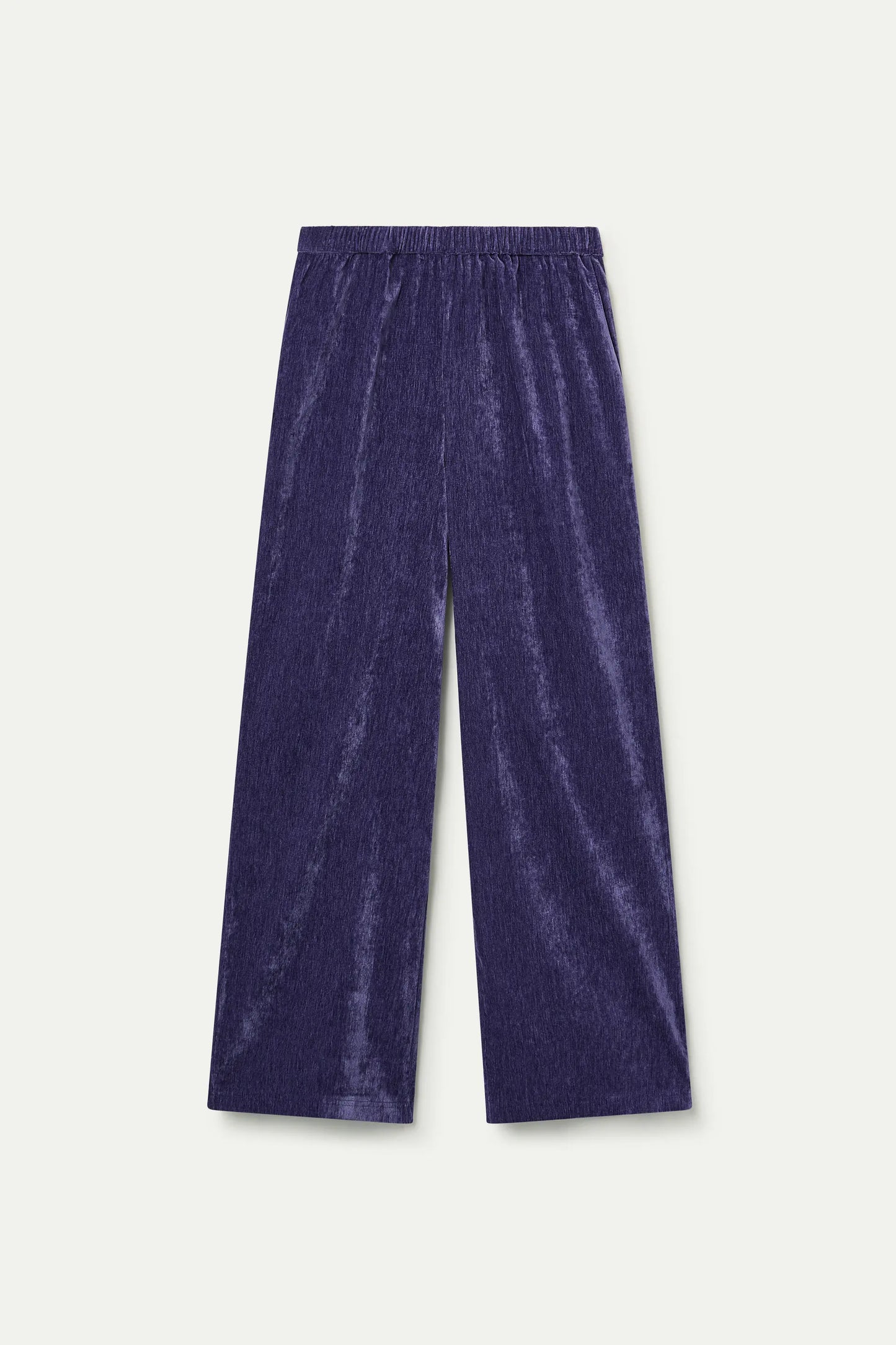 Purple velvet pants