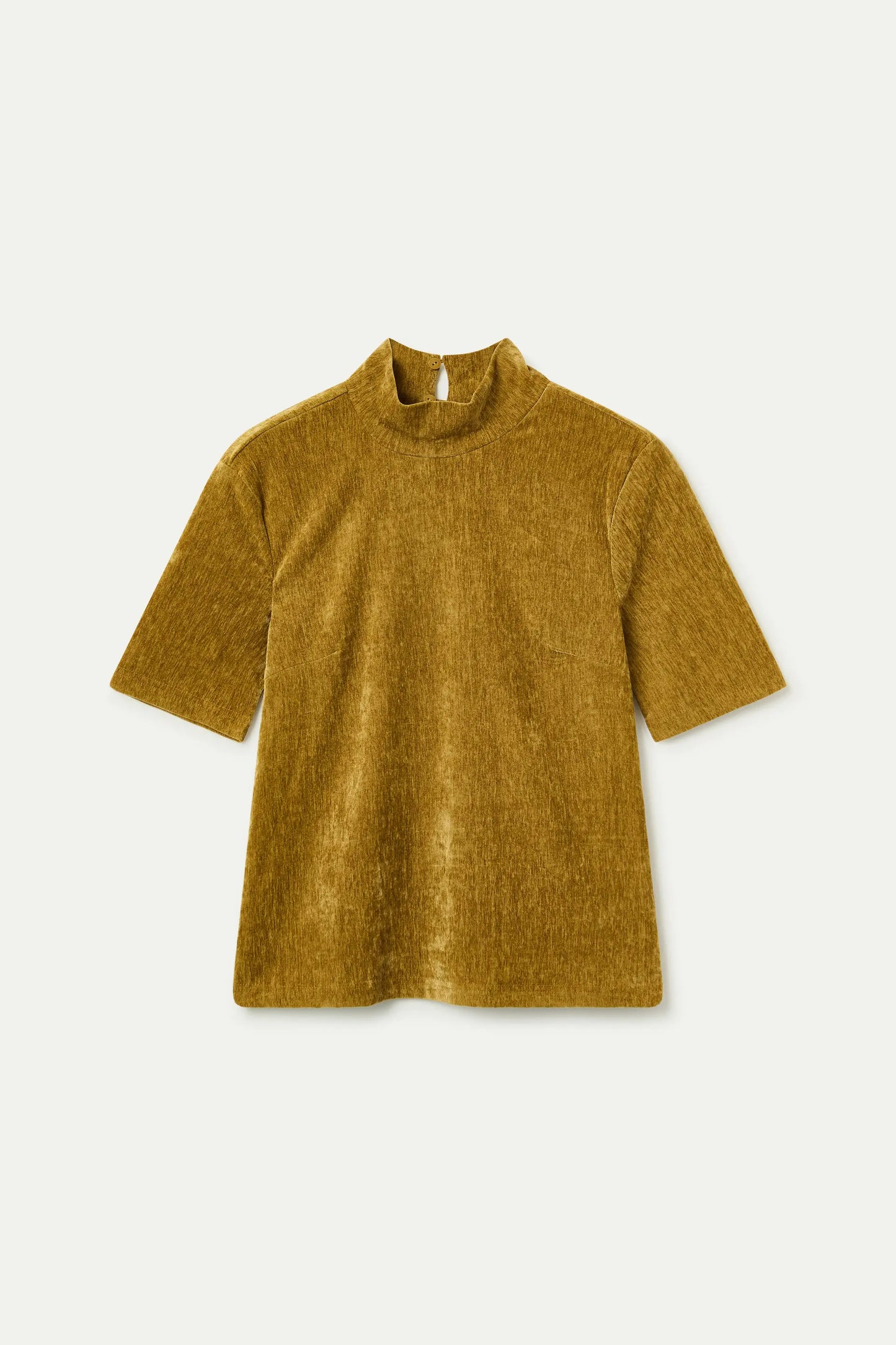Ochre velvet top