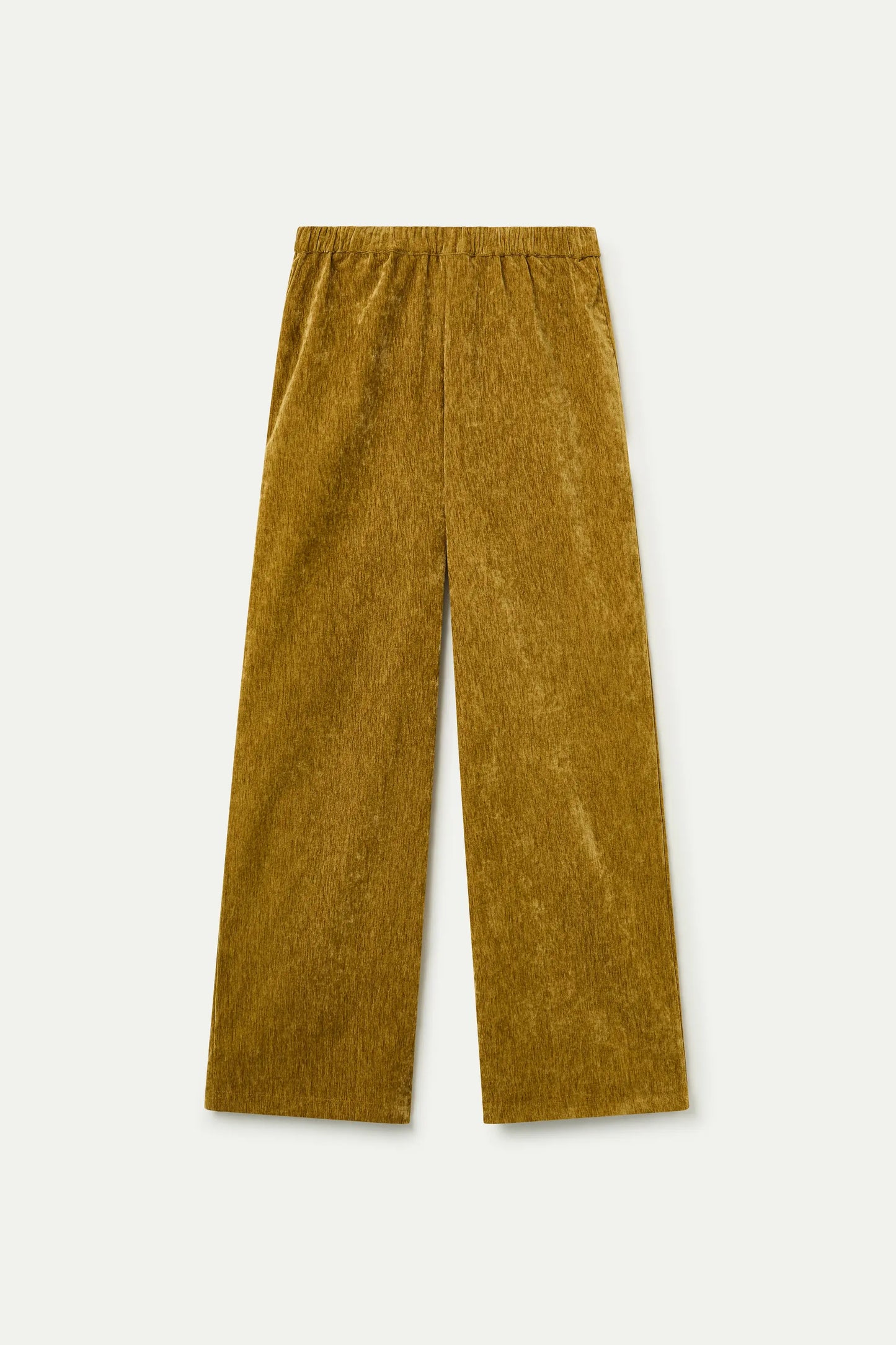 Pantaloni in velluto ocra