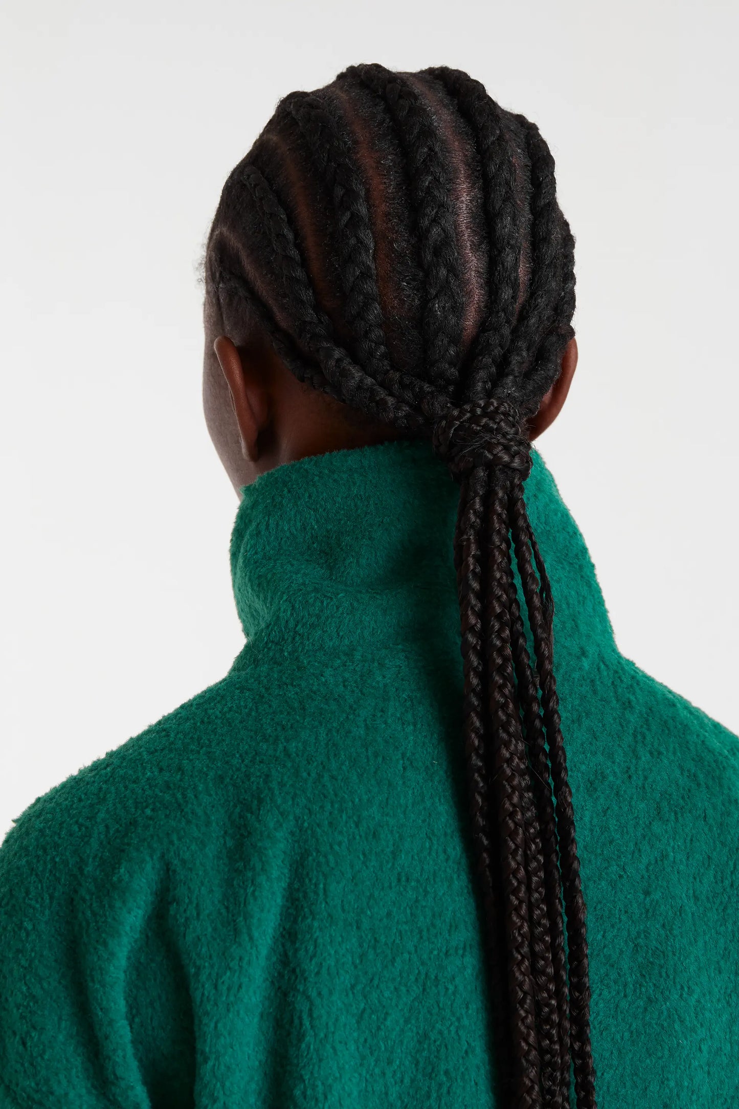 Lungo cappotto verde