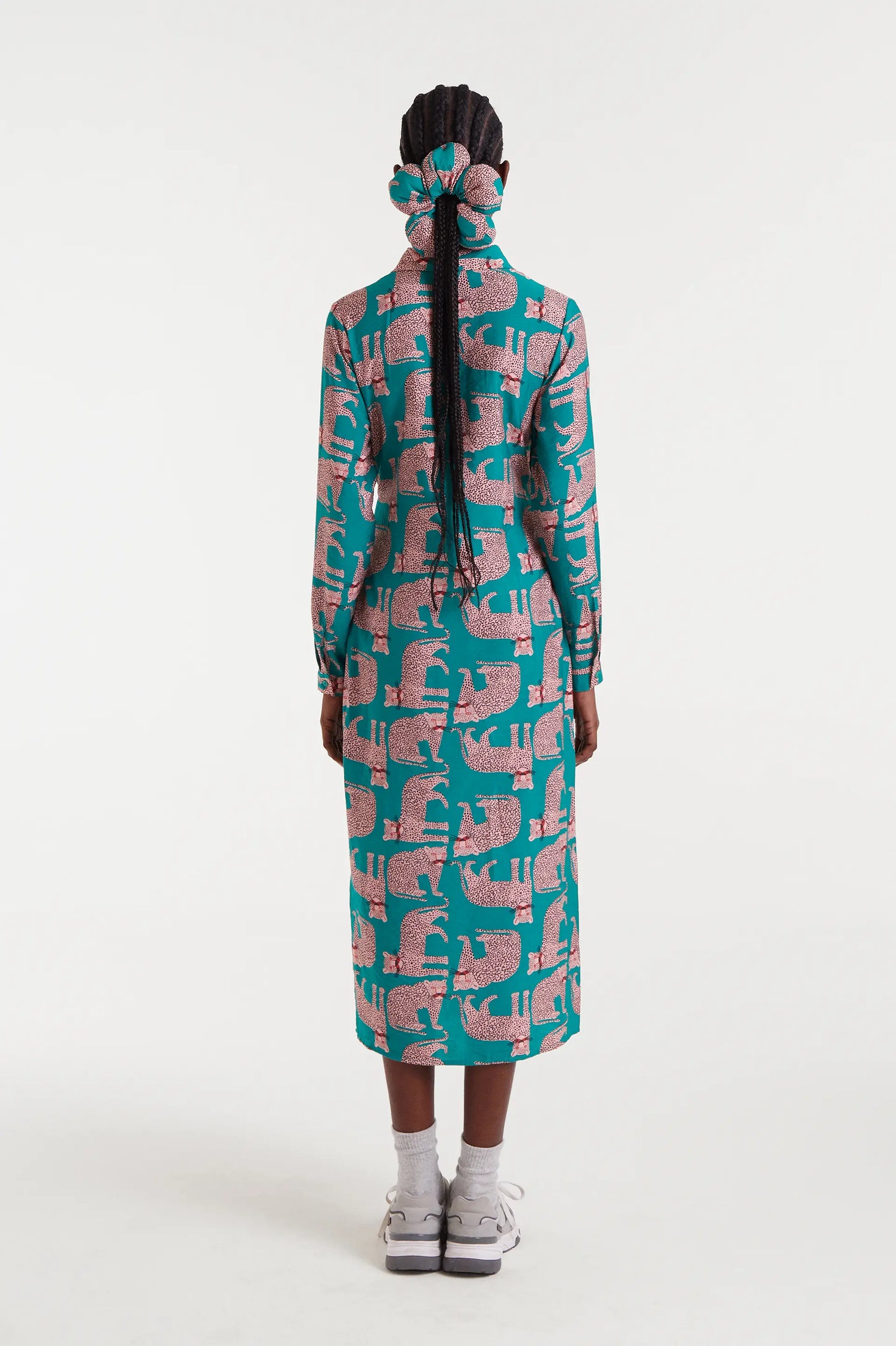 Onca print midi dress