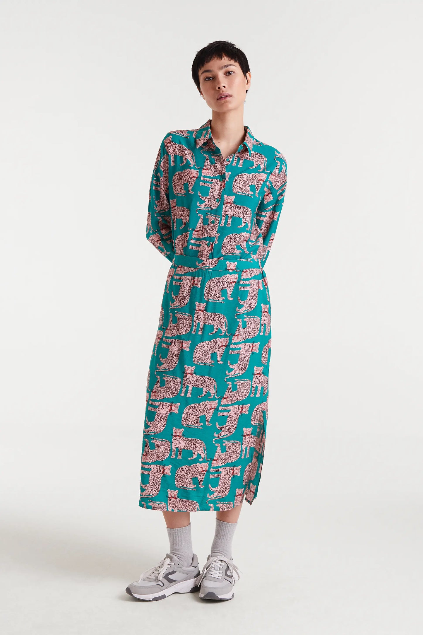 Camicia con stampa Onca