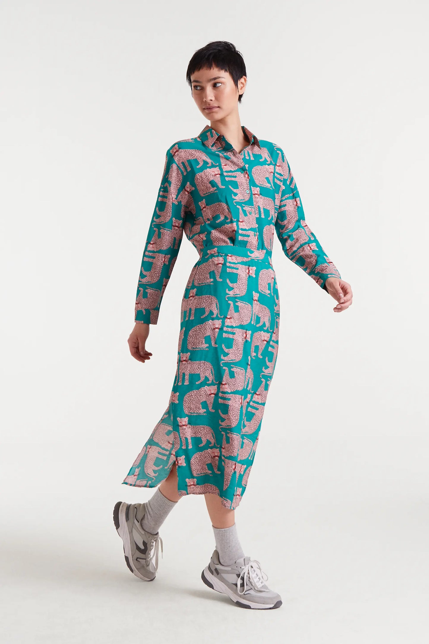 Camicia con stampa Onca