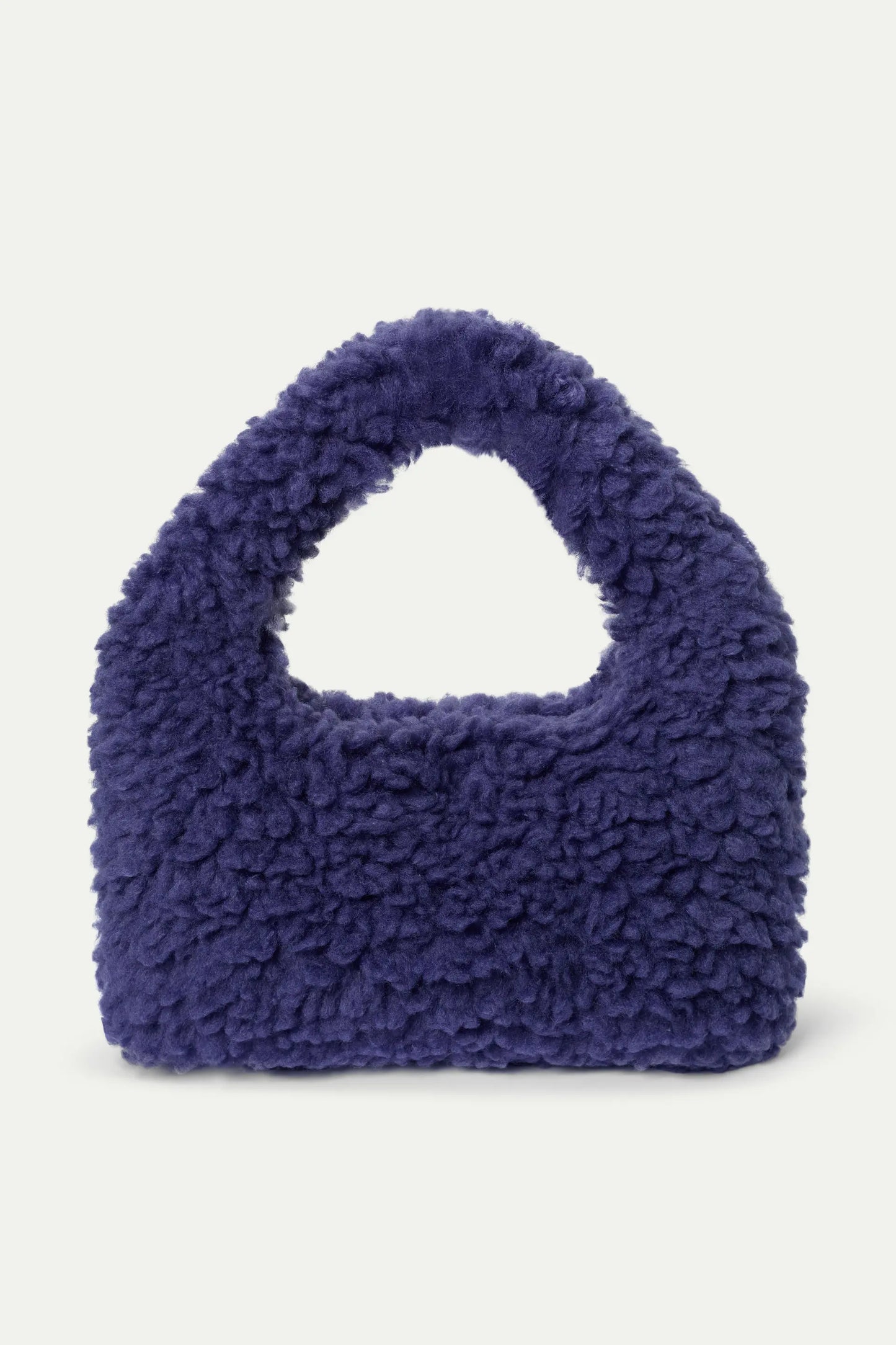 Bolso de mano Faux Fur morado