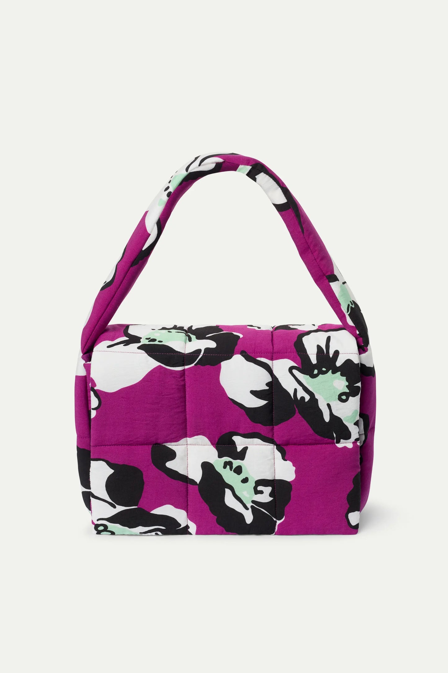 Borsa trapuntata con stampa Vivid Viola