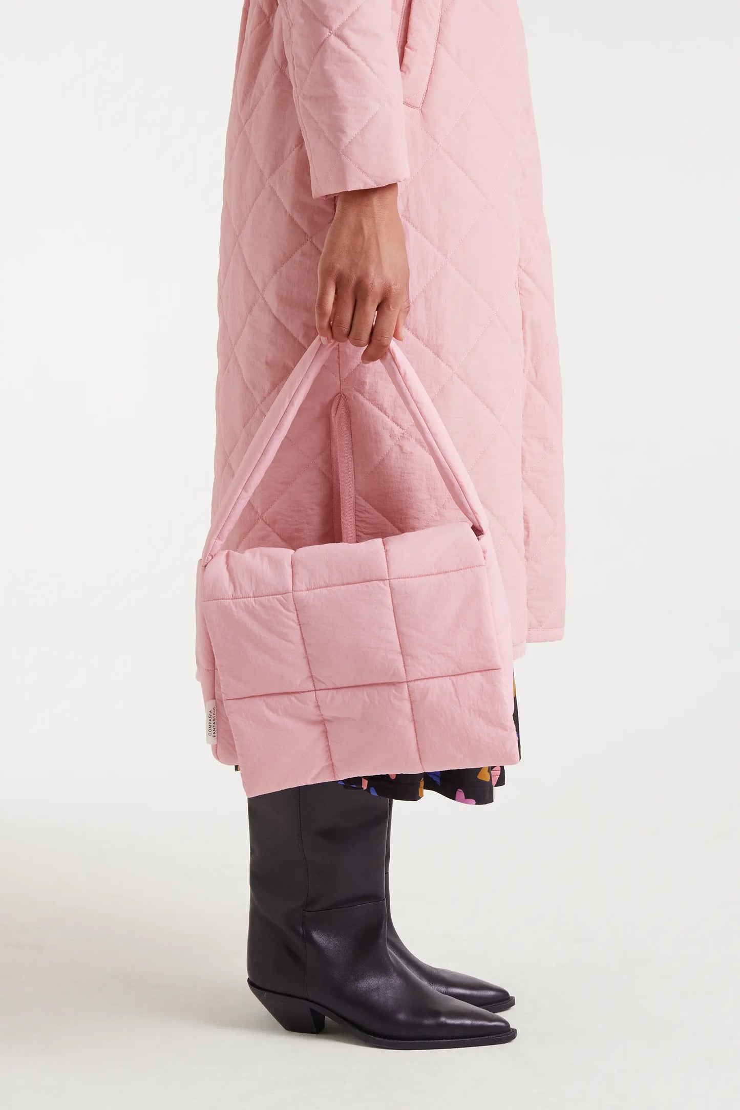 Bolso acolchado rosa