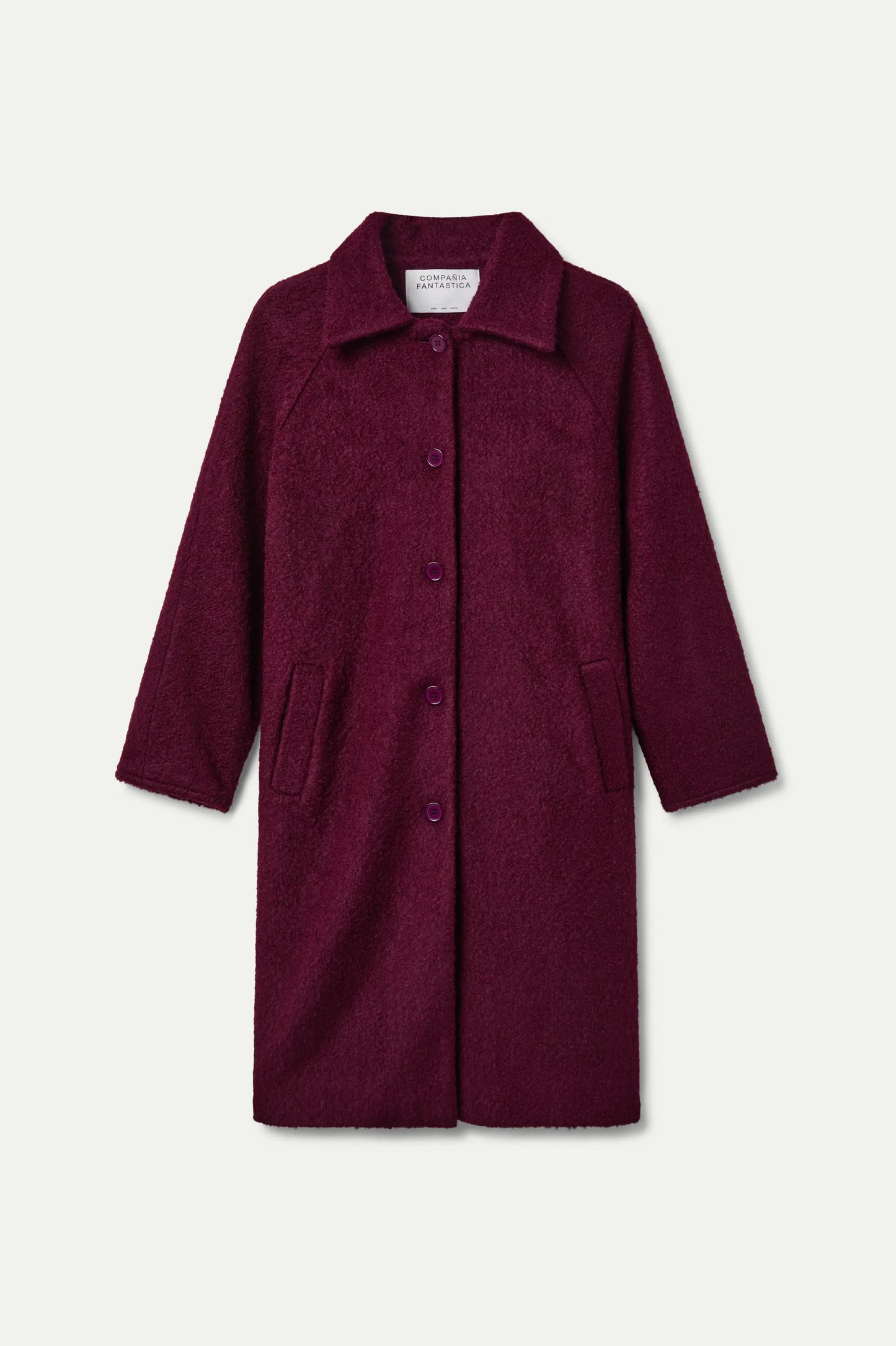 Abrigo largo magenta
