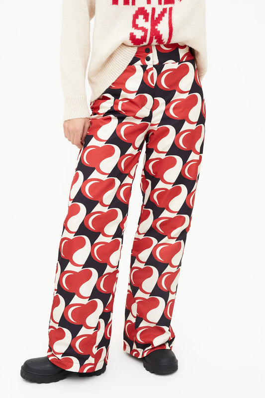 Pantalón con estampado Heart Attack