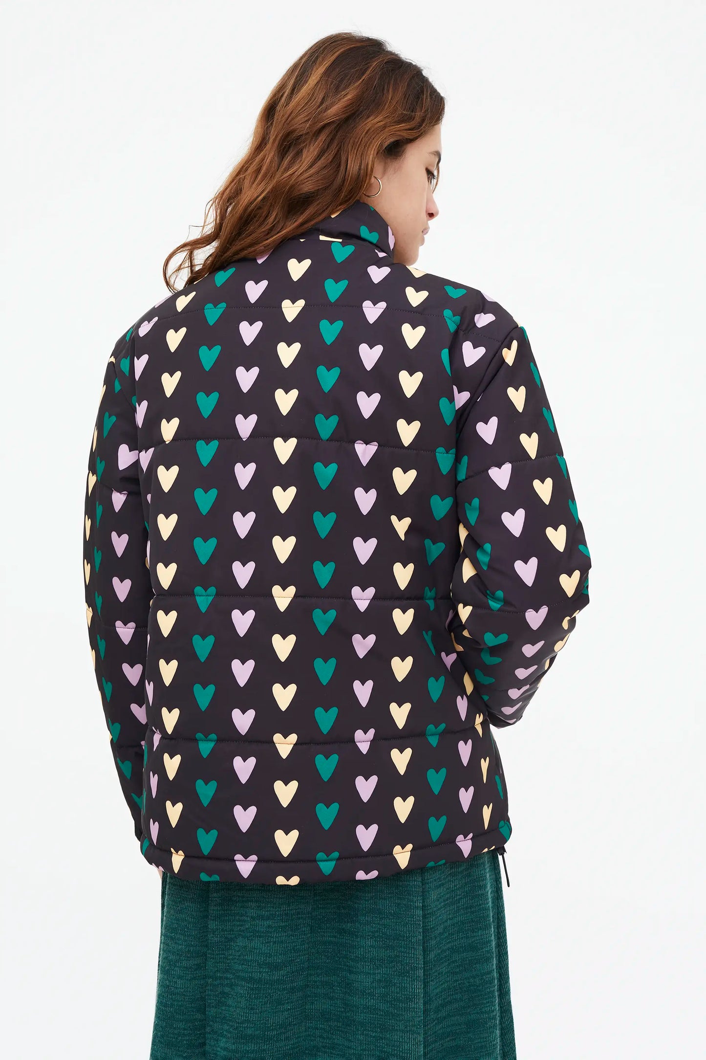 Cappotto corto con stampa Cupid Lines