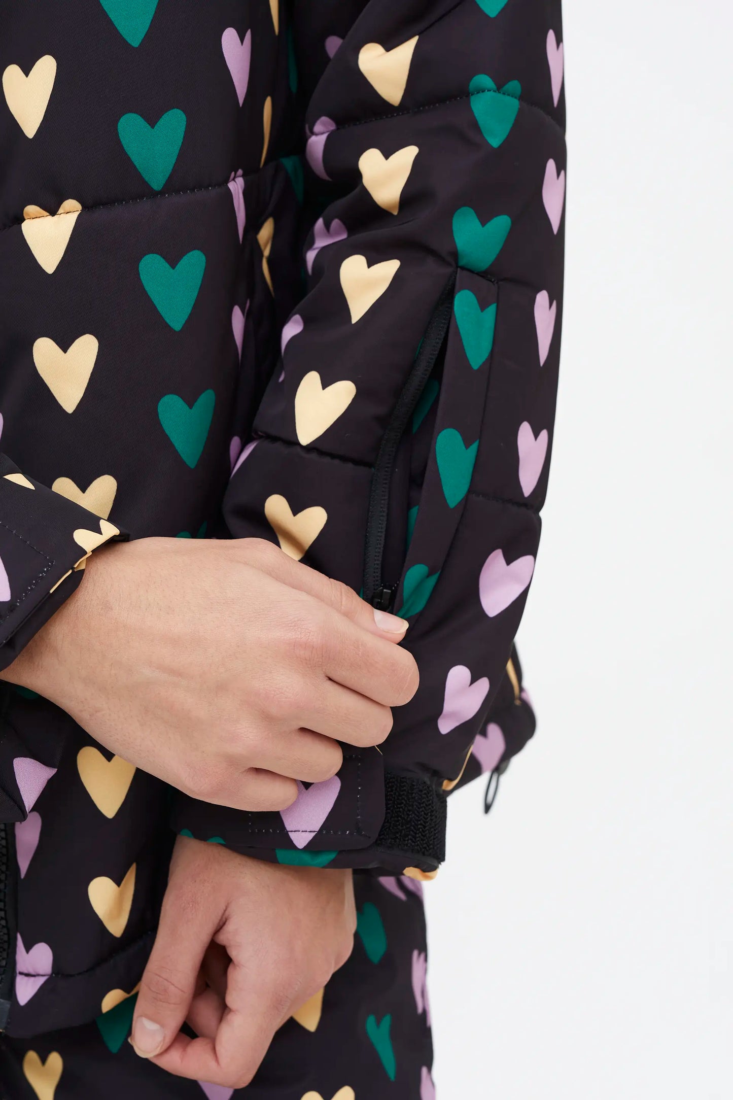 Cappotto corto con stampa Cupid Lines