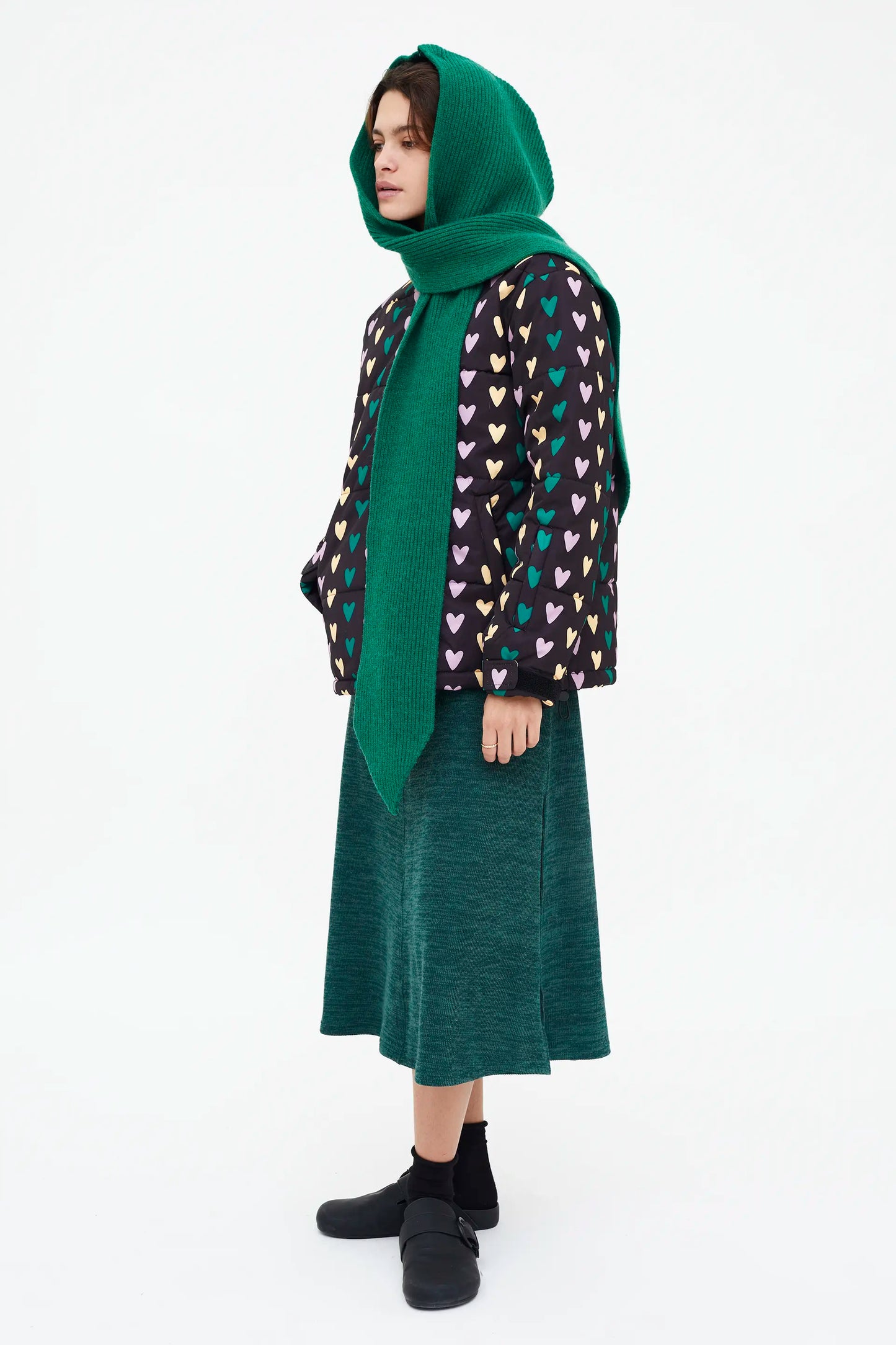 Cappotto corto con stampa Cupid Lines