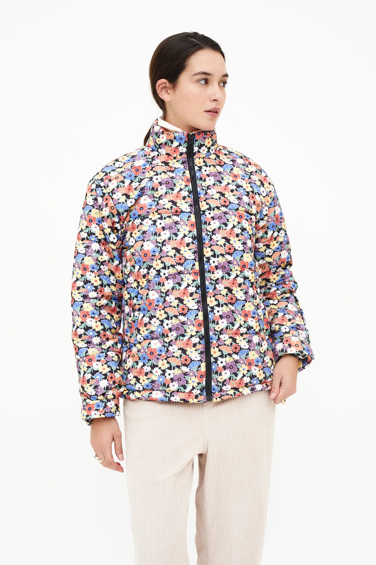 Cappotto corto Hampton con stampa piccola