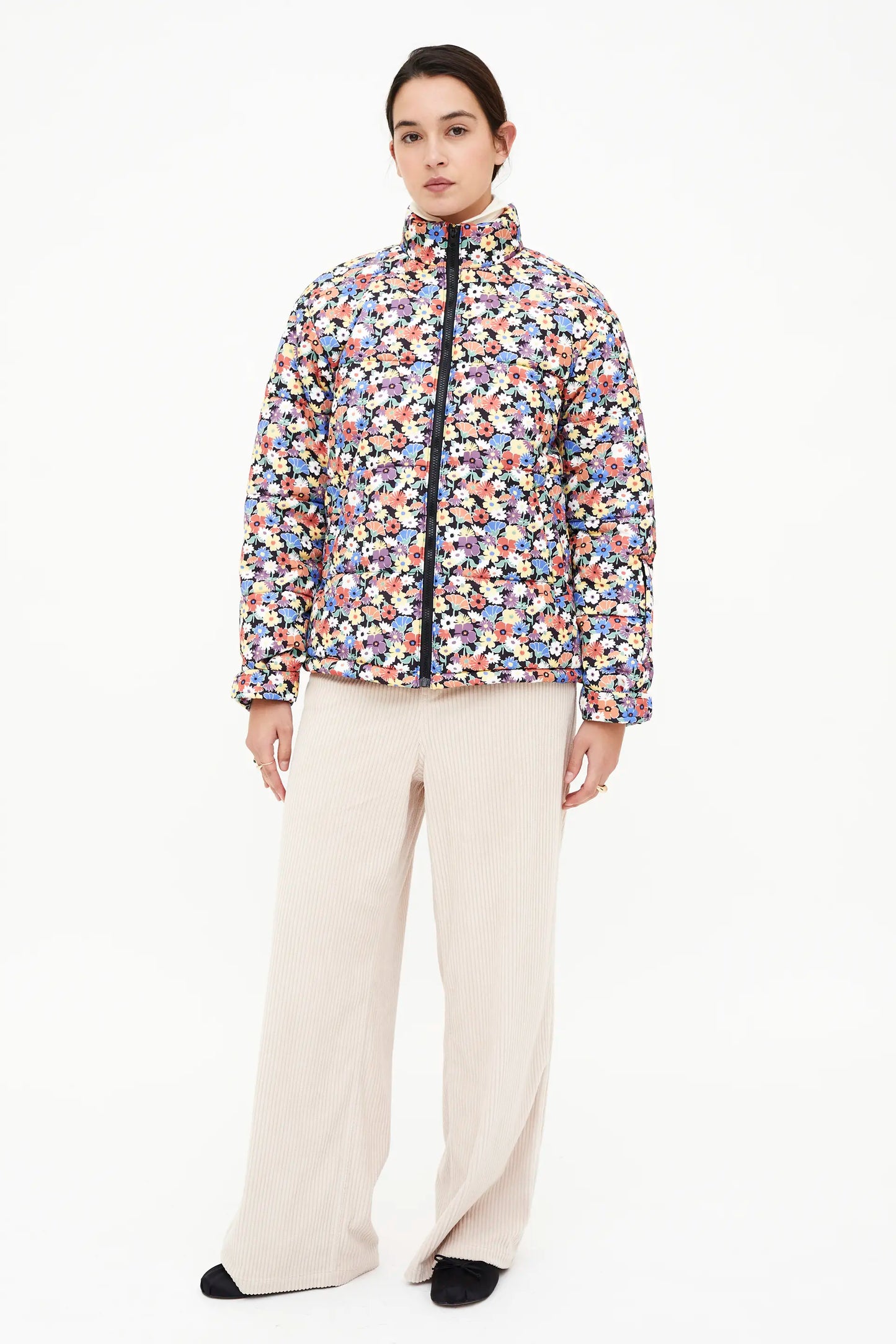 Cappotto corto Hampton con stampa piccola