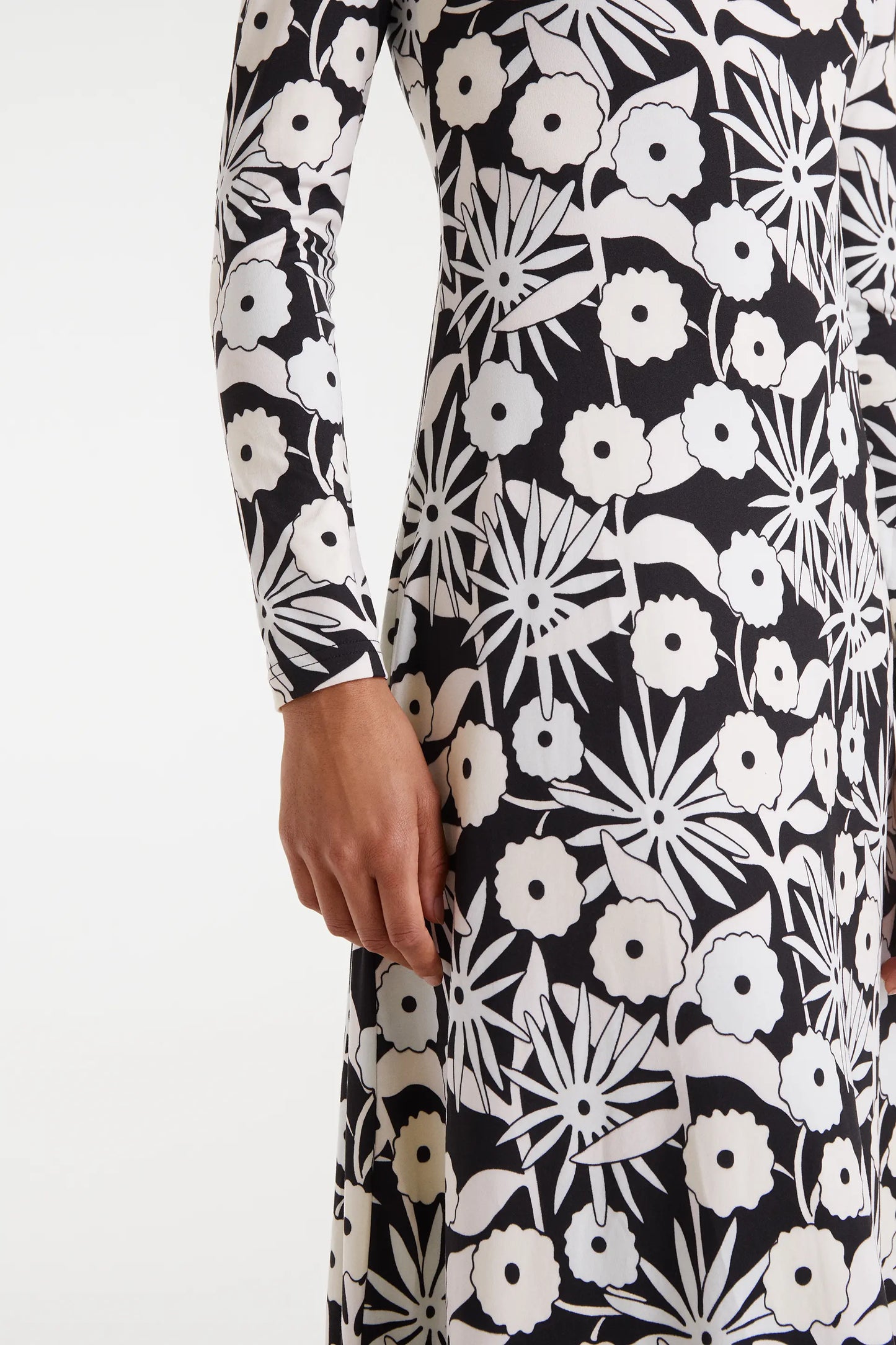 Abito lungo con stampa tofu