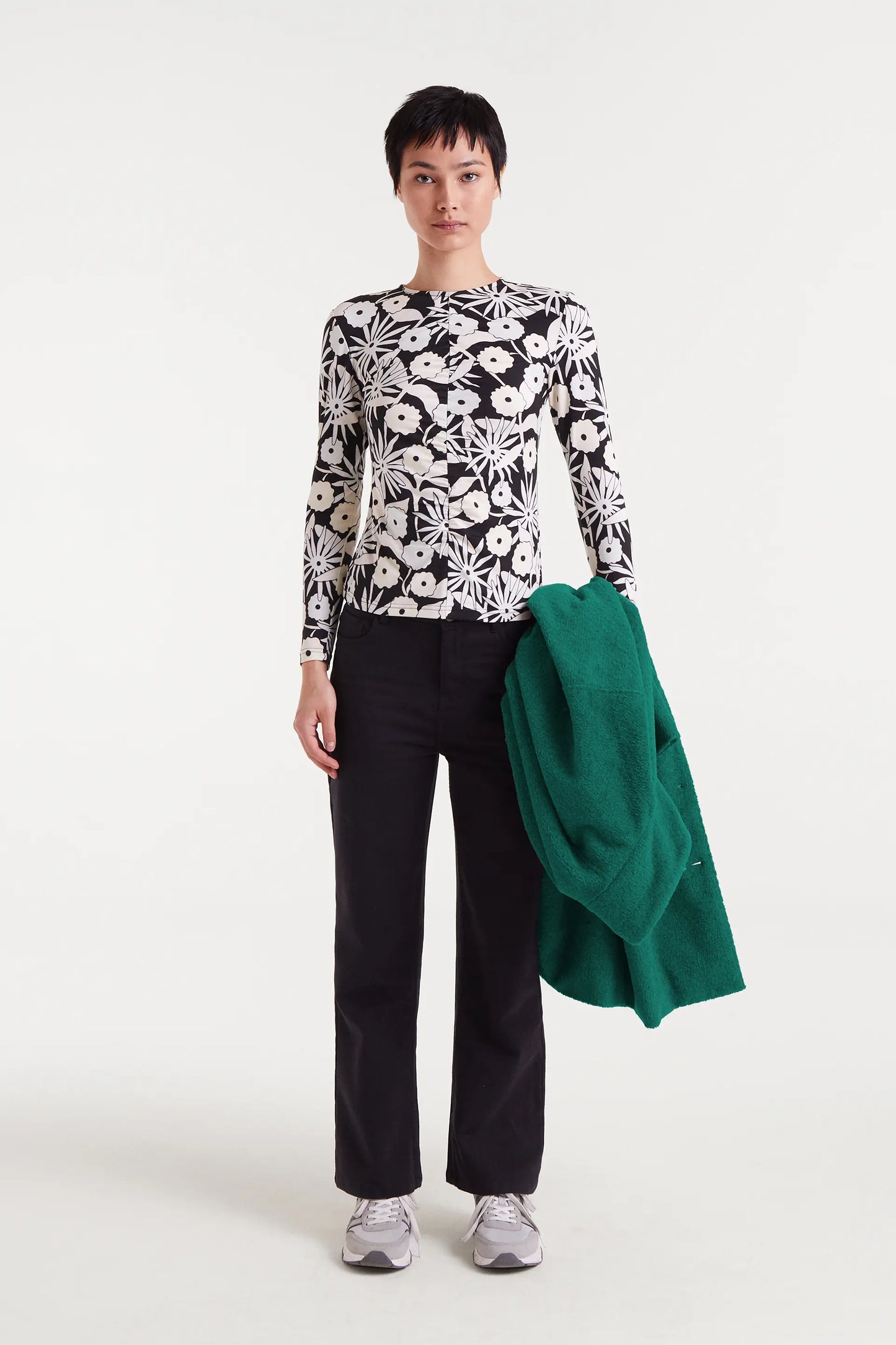 T-shirt a maniche lunghe con stampa Tofu