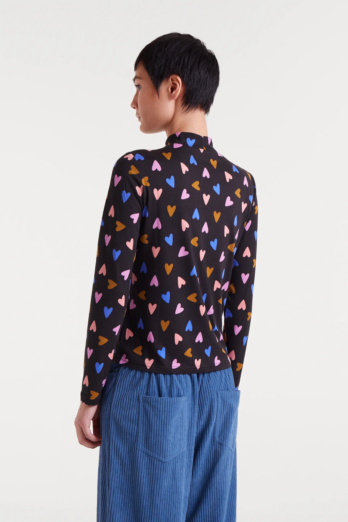 Long-sleeved T-shirt with Potpourri print