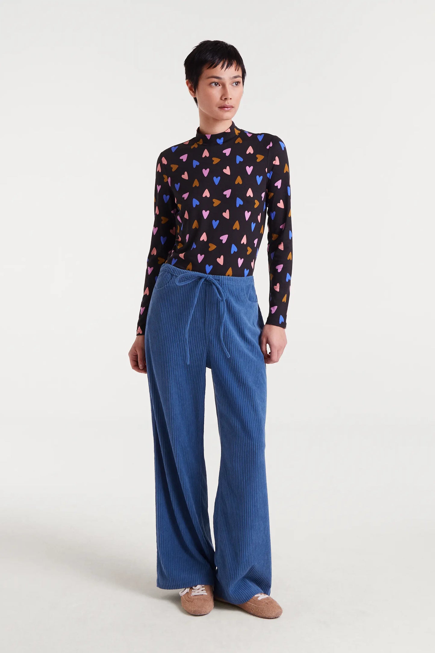 Long-sleeved T-shirt with Potpourri print