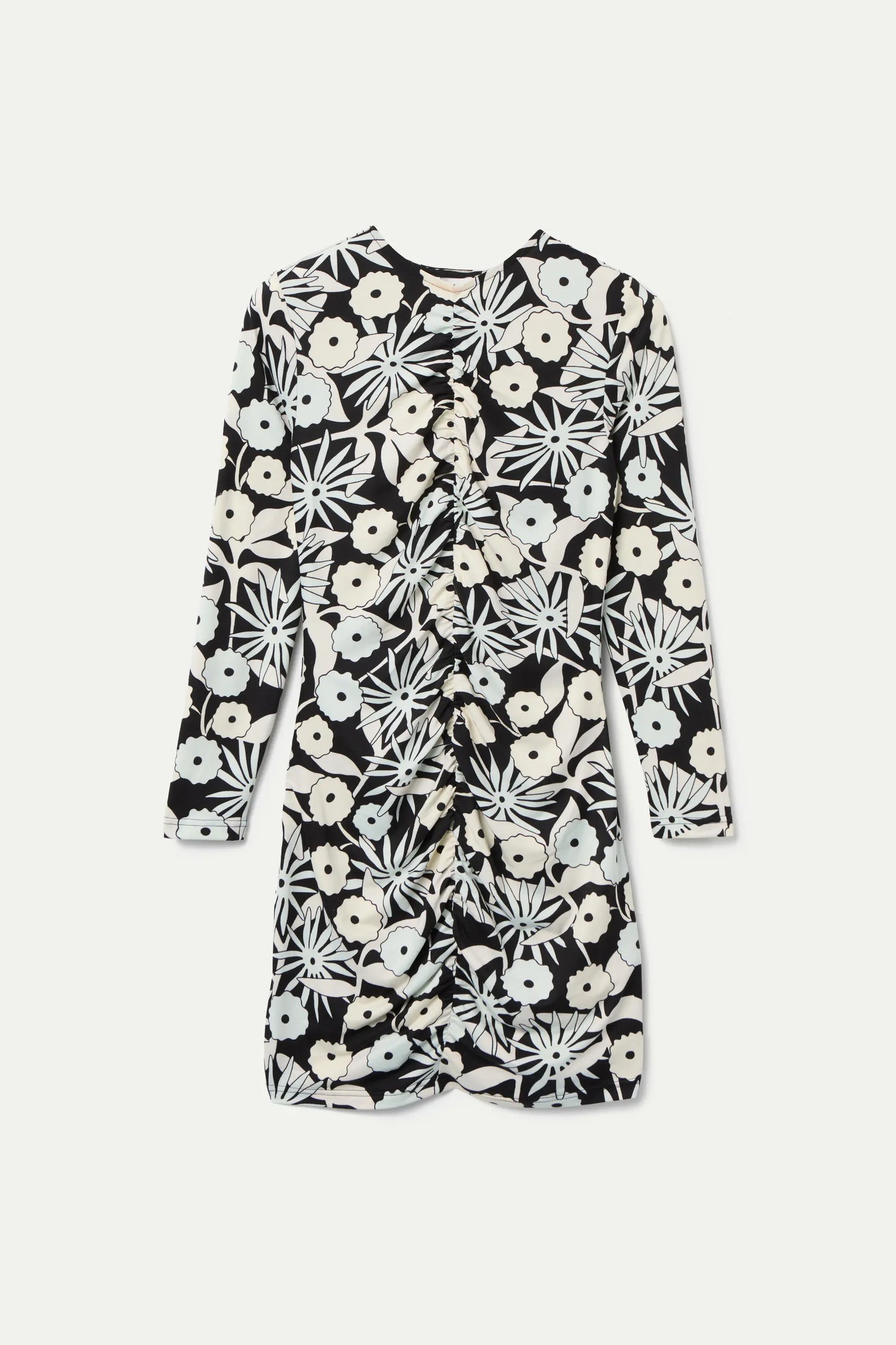 Vestido corto con estampado Tofu