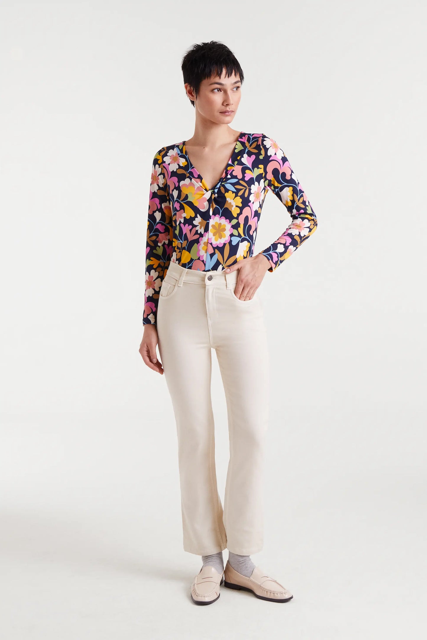 Camiseta manga larga con estampado Baboushka