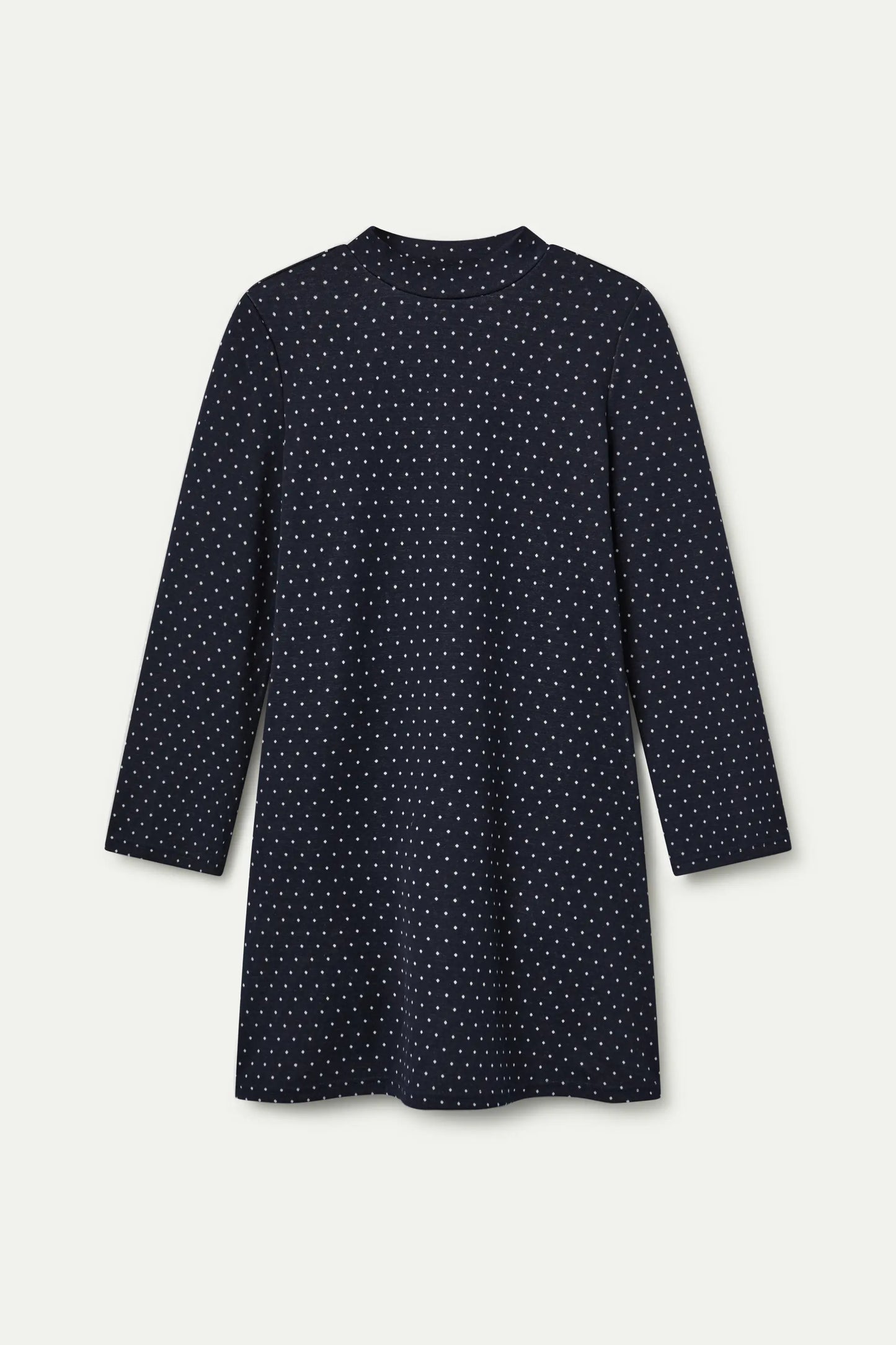 Abito corto in jacquard con stampa Super Mini Dots