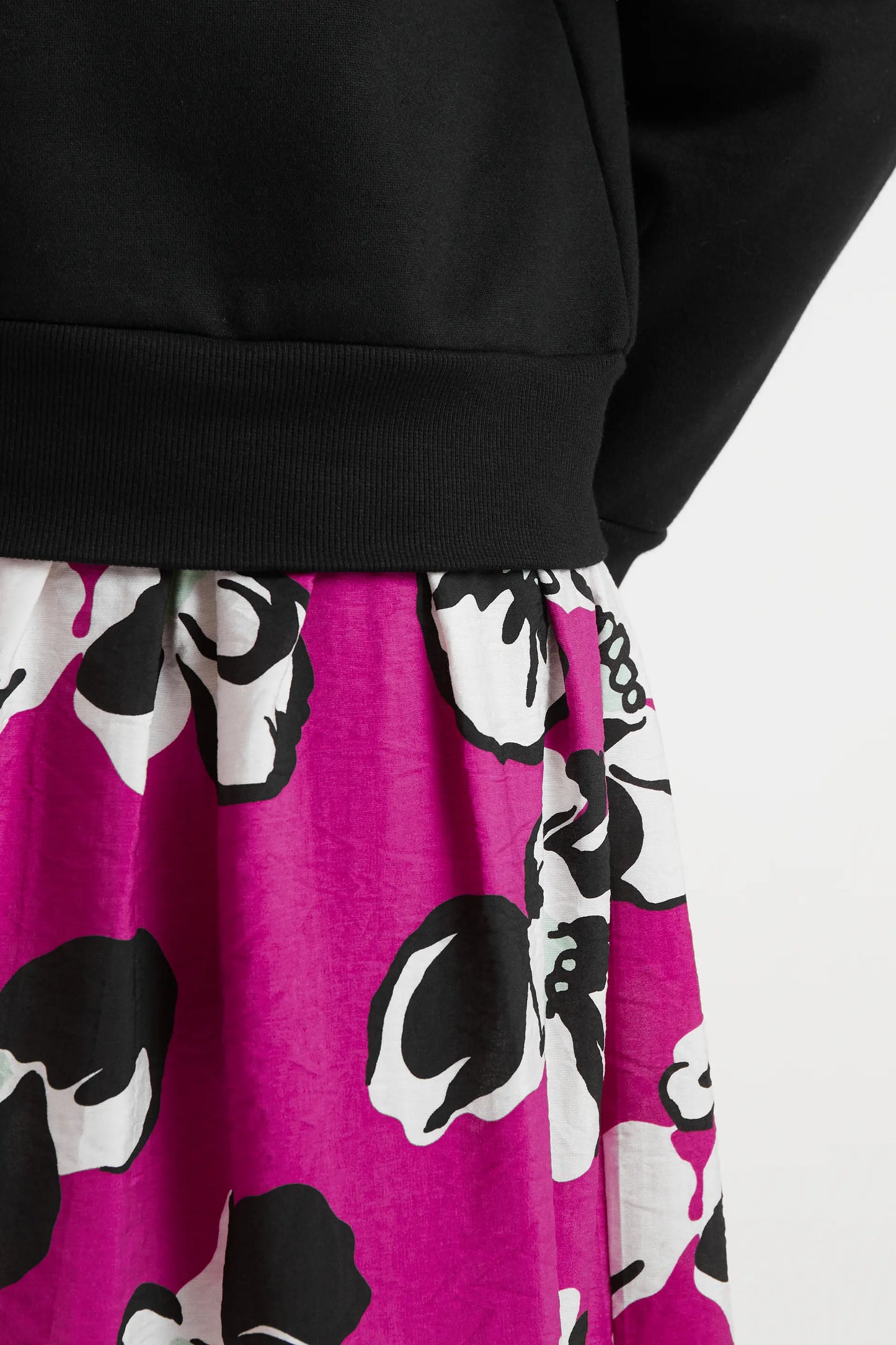 Abito midi con stampa Vivid Viola