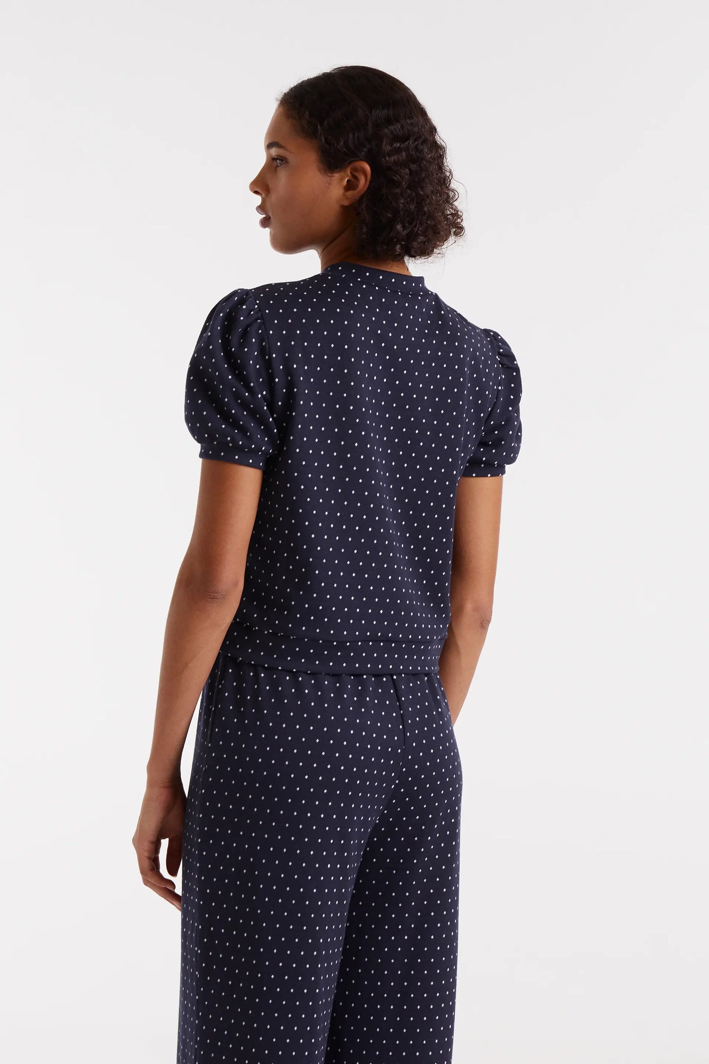Camiseta jacquard con estampado Super Mini Dots
