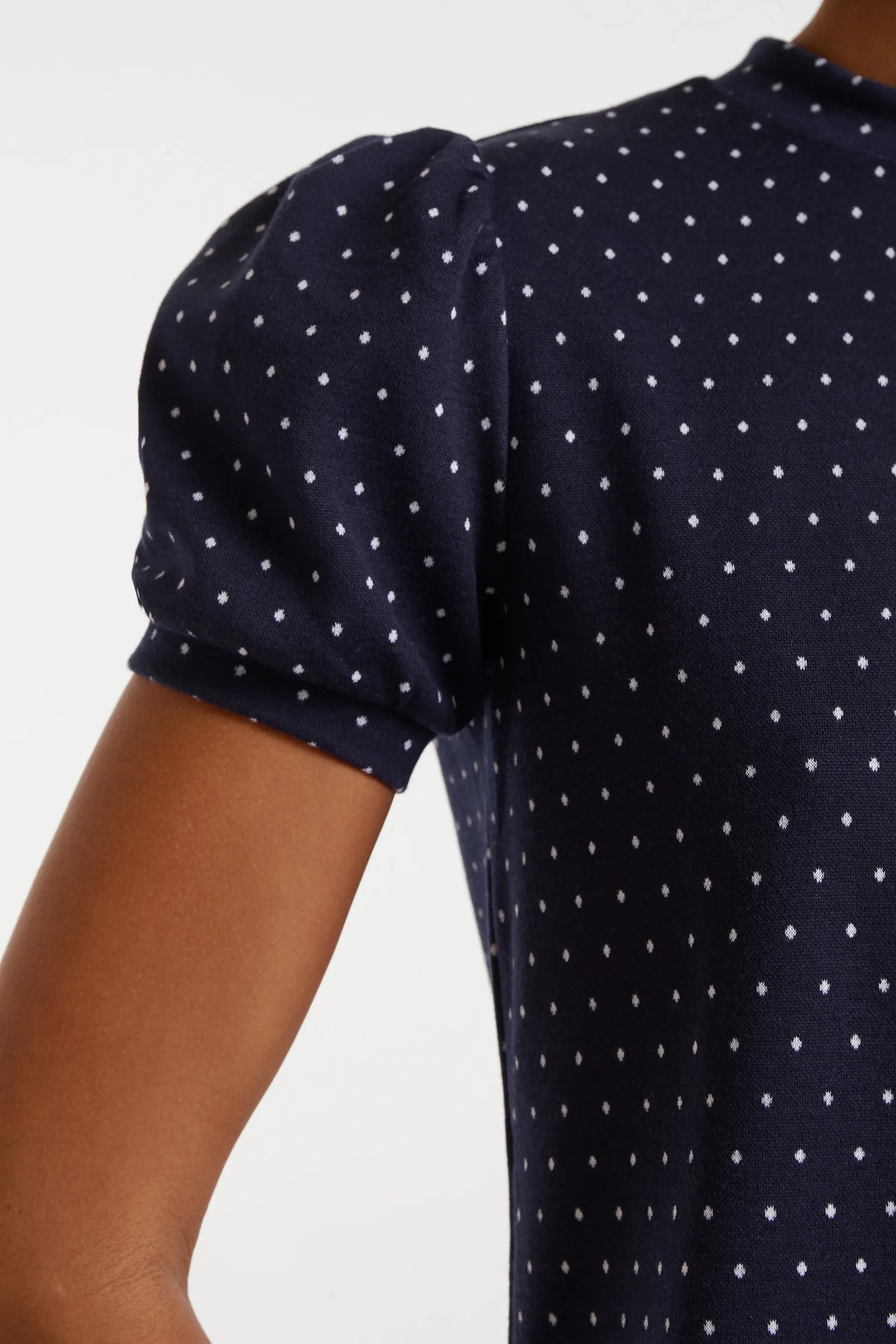 Camiseta jacquard con estampado Super Mini Dots