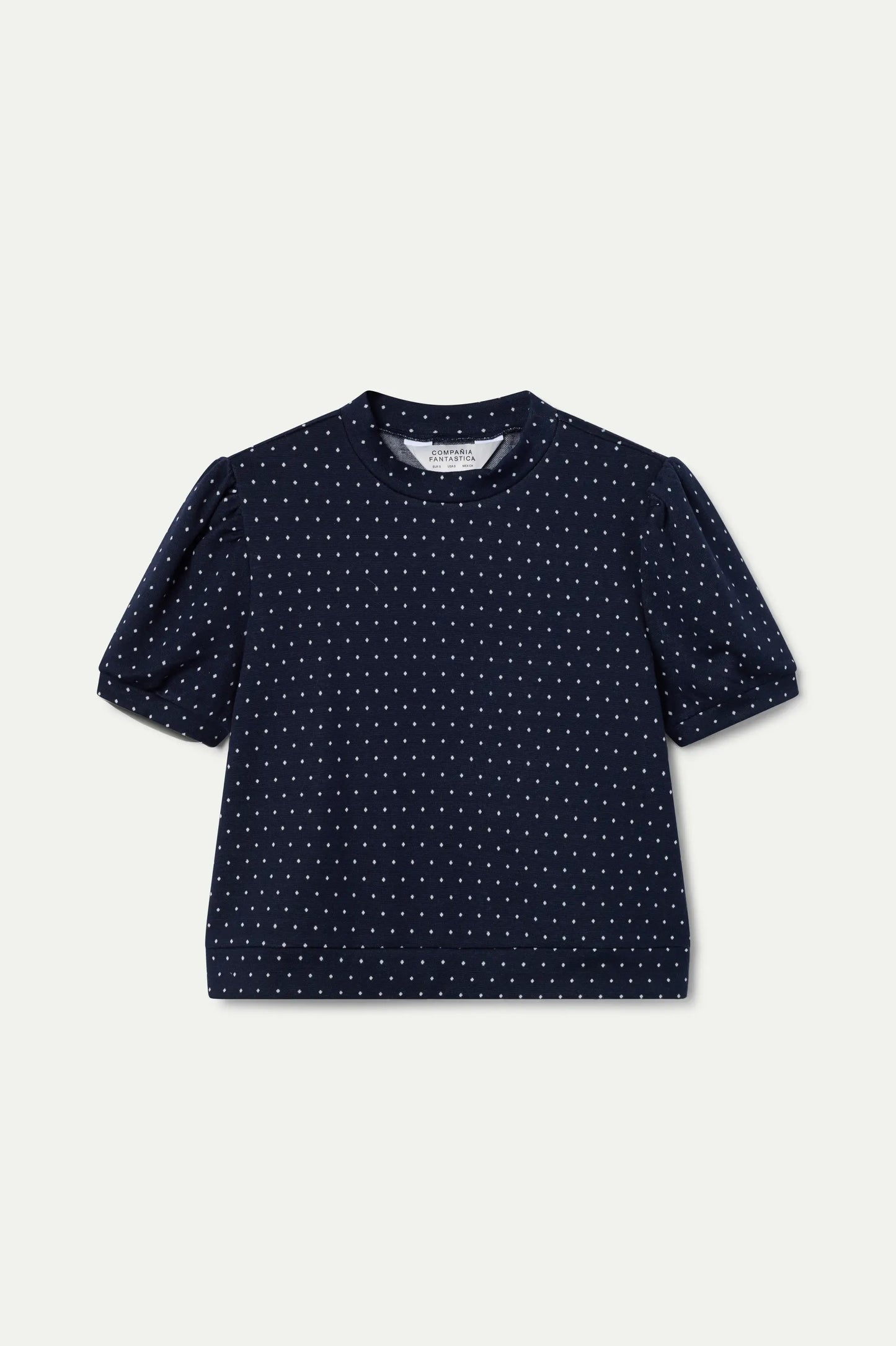 Camiseta jacquard con estampado Super Mini Dots
