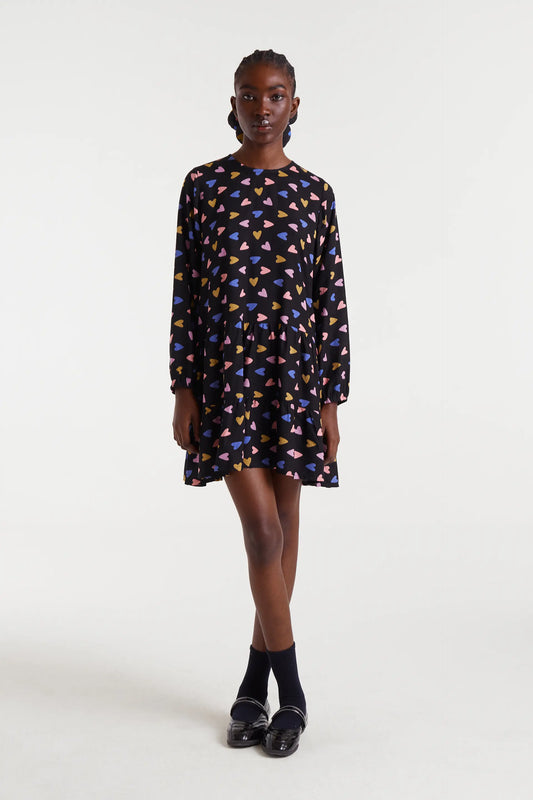 Vestido corto con estampado Potpourri