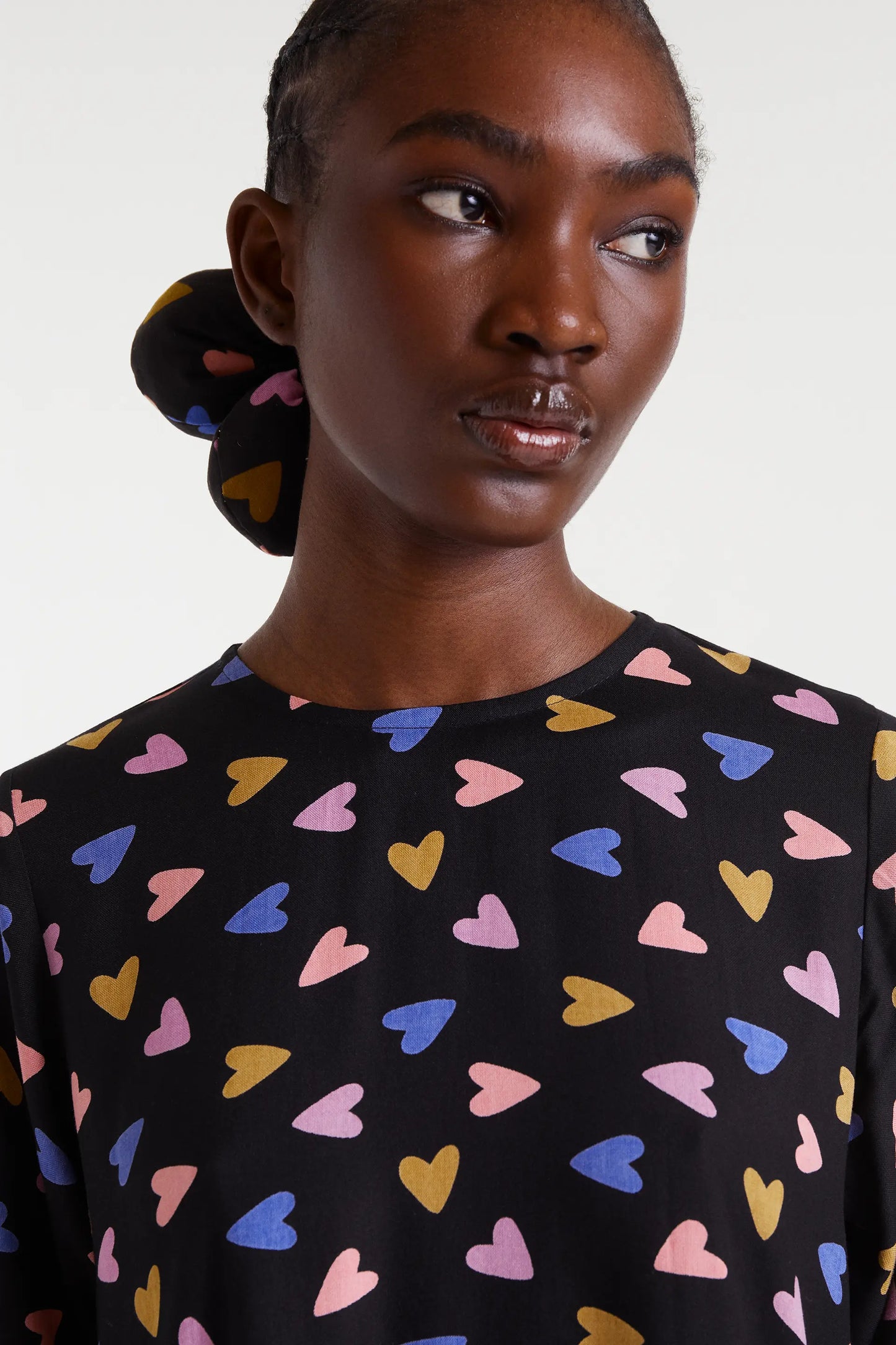 Abito corto con stampa Potpourri