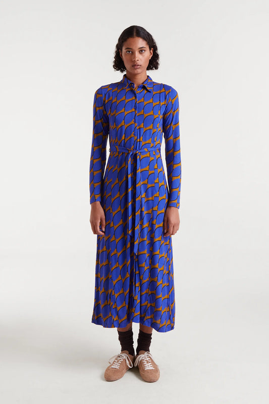 Vestido largo con estampado Skouros Small