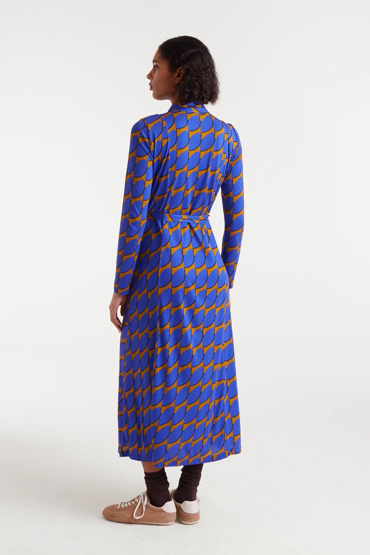 Abito lungo con piccola stampa Skouros