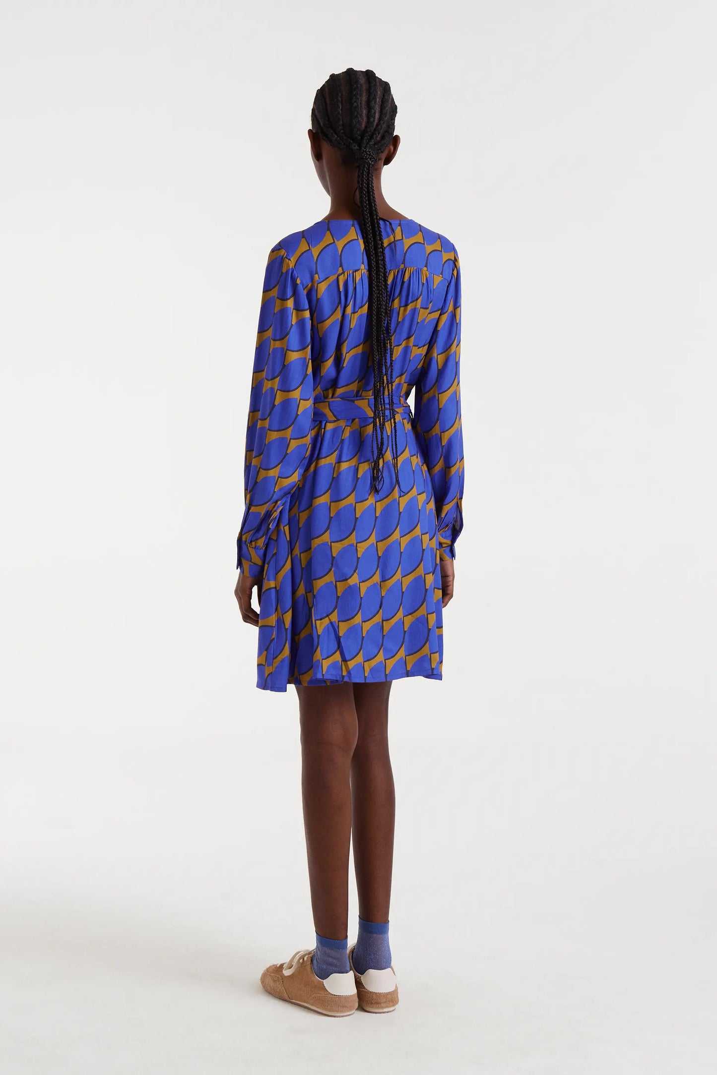 Abito corto con stampa grande Skouros