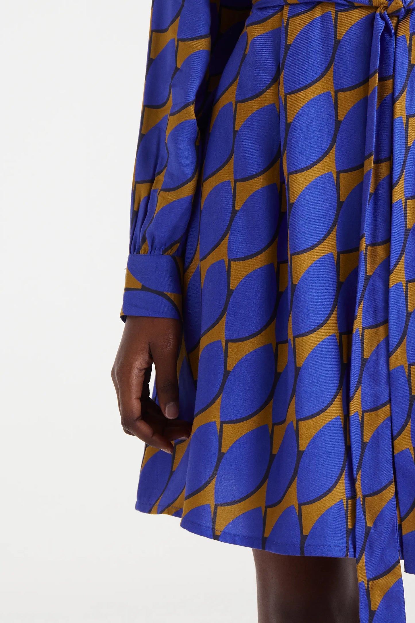 Abito corto con stampa grande Skouros